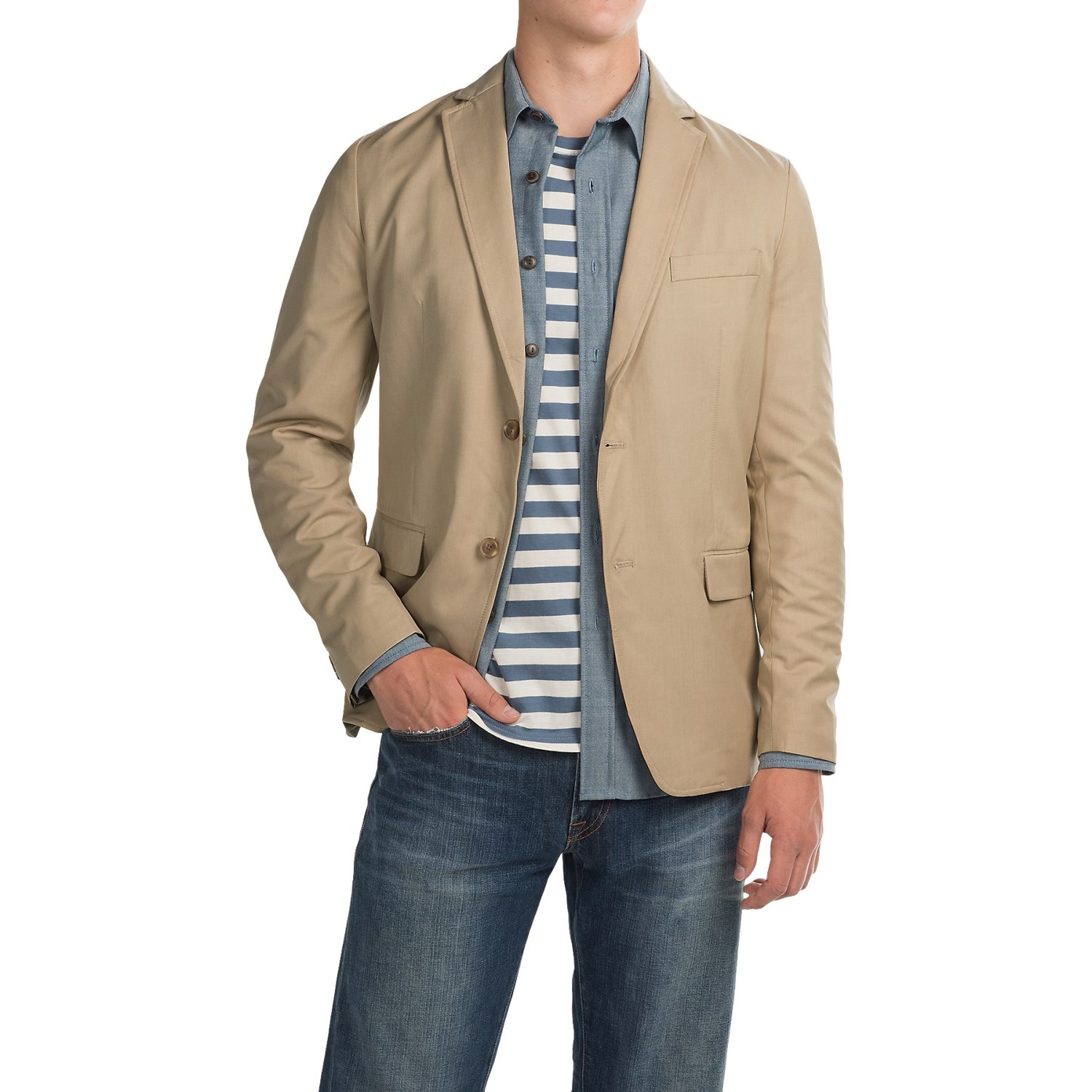 Two-Pocket Casual Jacket (For Men)