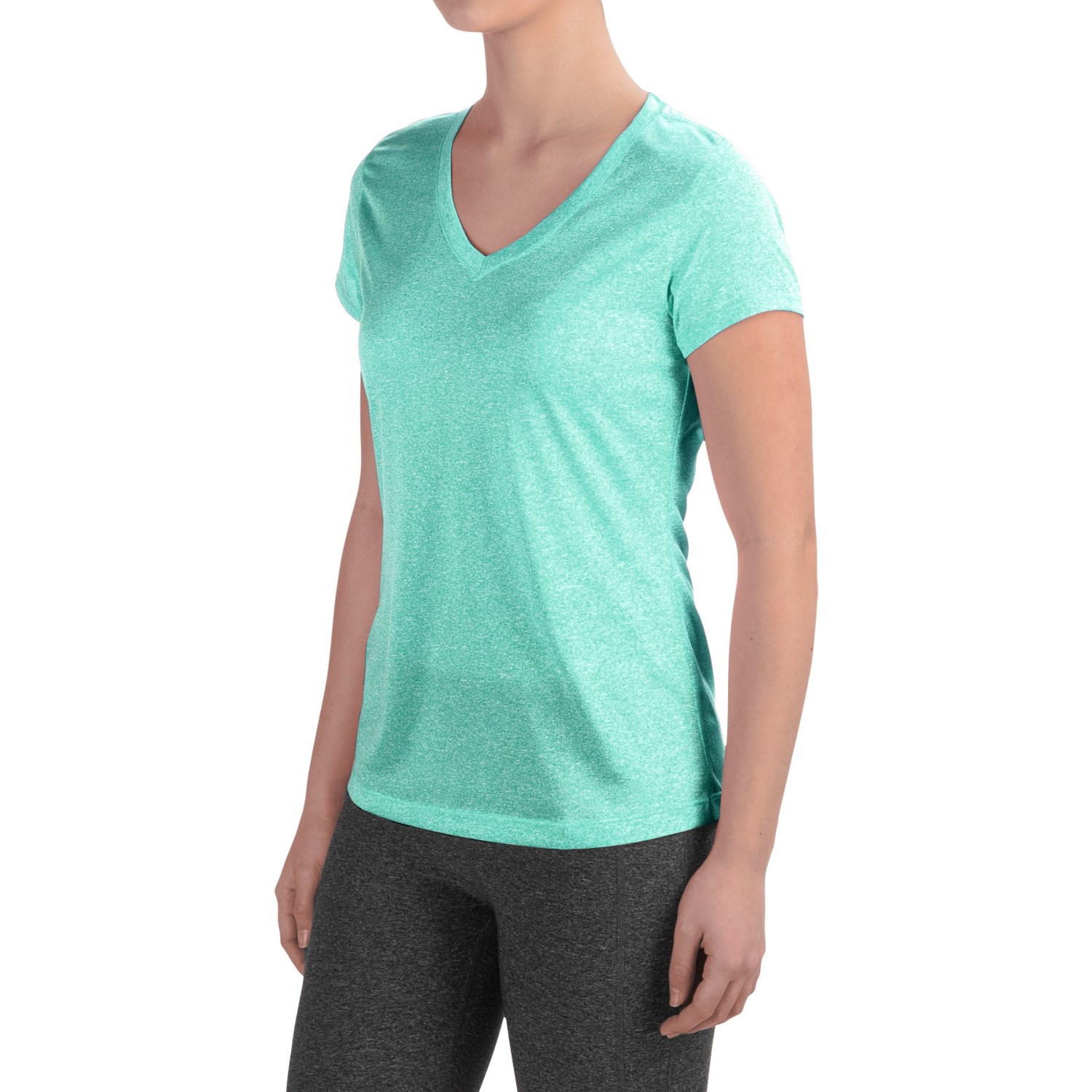 90 Degree by Reflex Fitted Shirt - V-Neck, Short Sleeve (For Women)