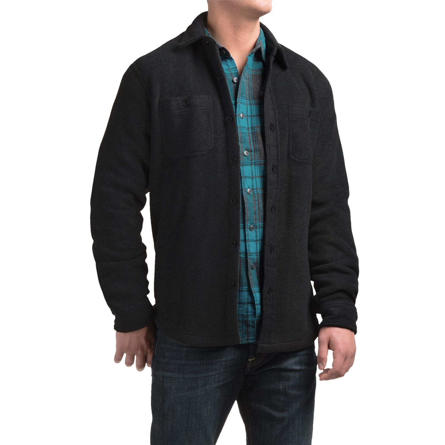 Coleman Fleece Shirt Jacket - Sherpa Lined (For Men)