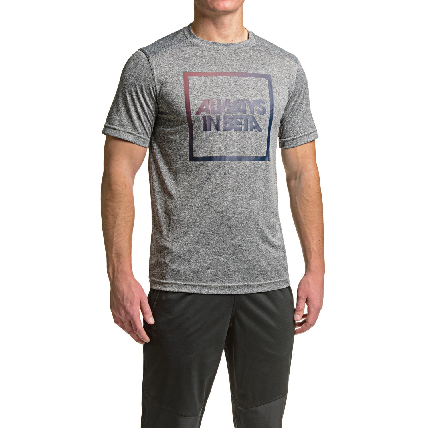 New Balance Heather Graphic T-Shirt - Crew Neck, Short Sleeve (For Men)