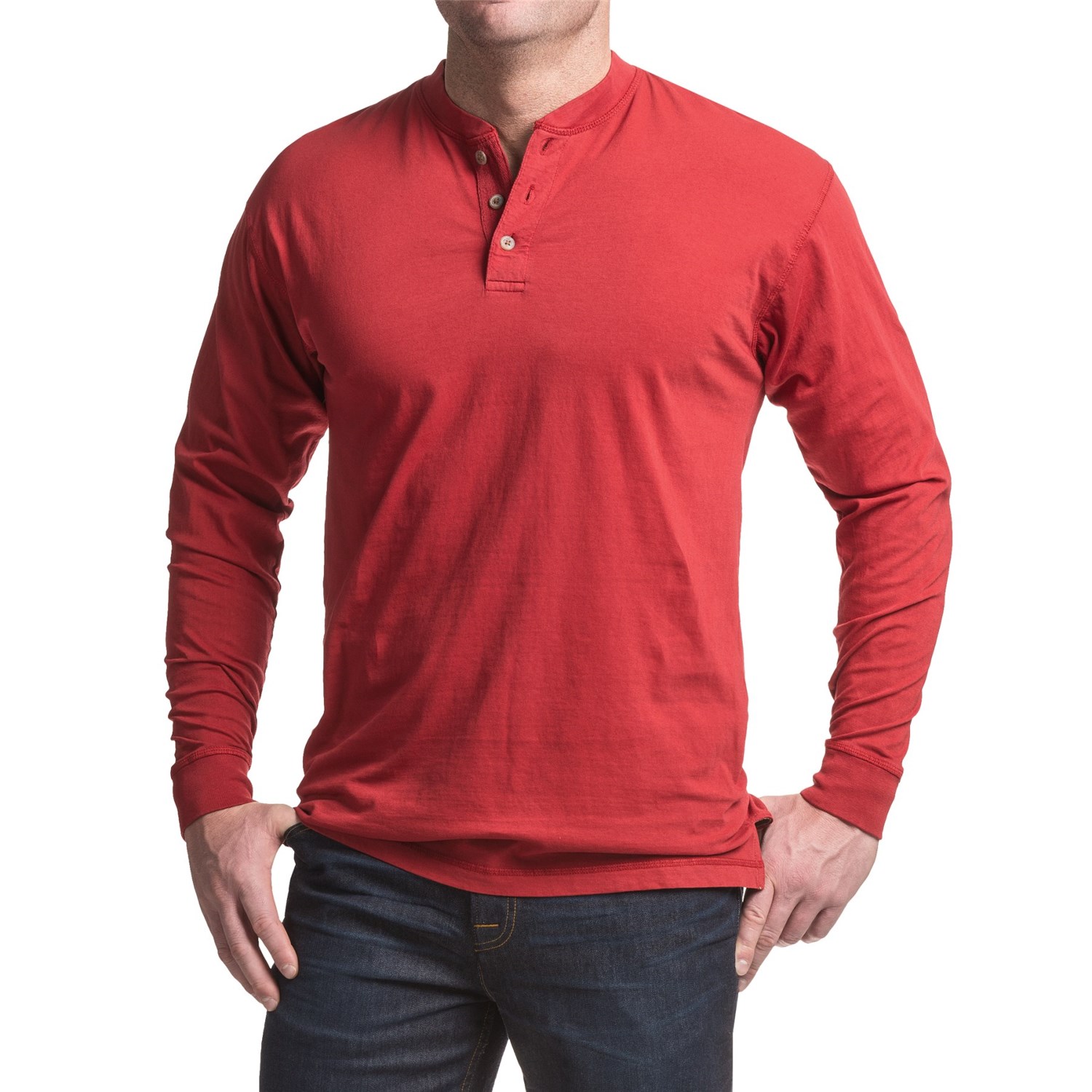 Canyon Guide Outfitters Pigment-Dyed Henley Shirt - Long Sleeve (For Men)