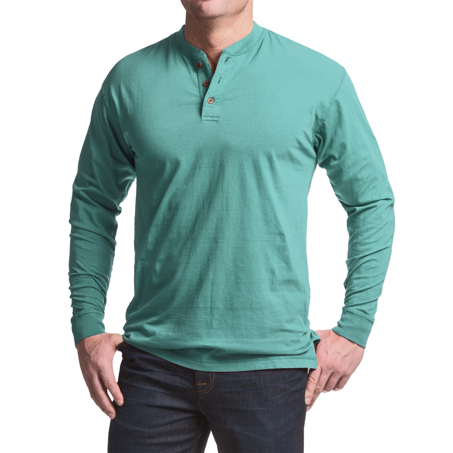 Canyon Guide Outfitters Pigment-Dyed Henley Shirt - Long Sleeve (For Men)