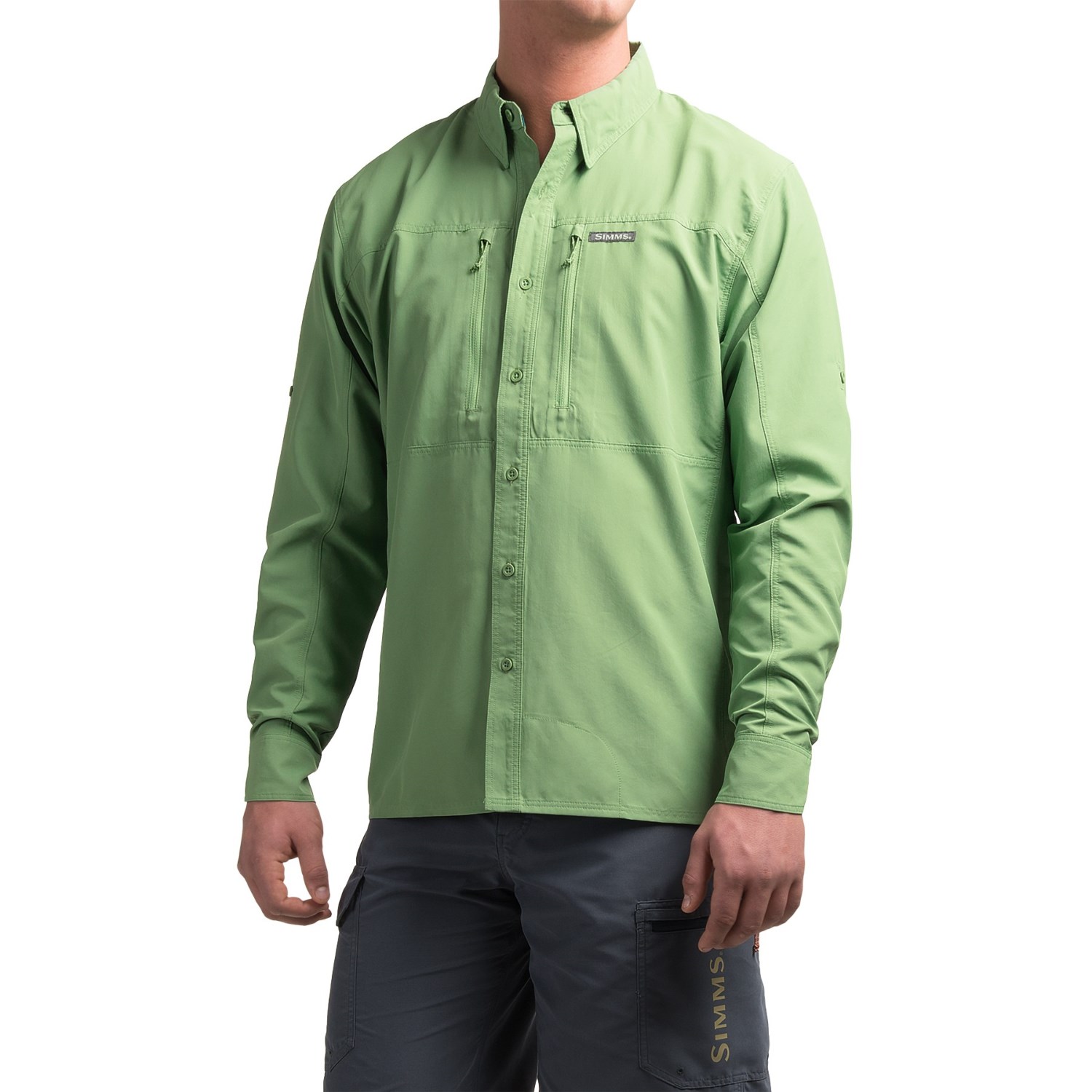 Simms BugStopper Solid Shirt - UPF 50+, Long Sleeve (For Men)