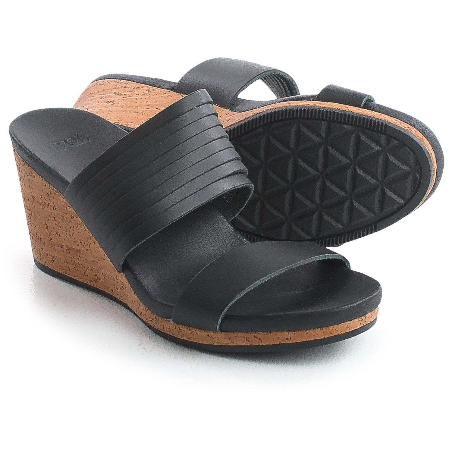 Teva Arrabelle Slide Sandals - Leather, Wedge Heel (For Women)