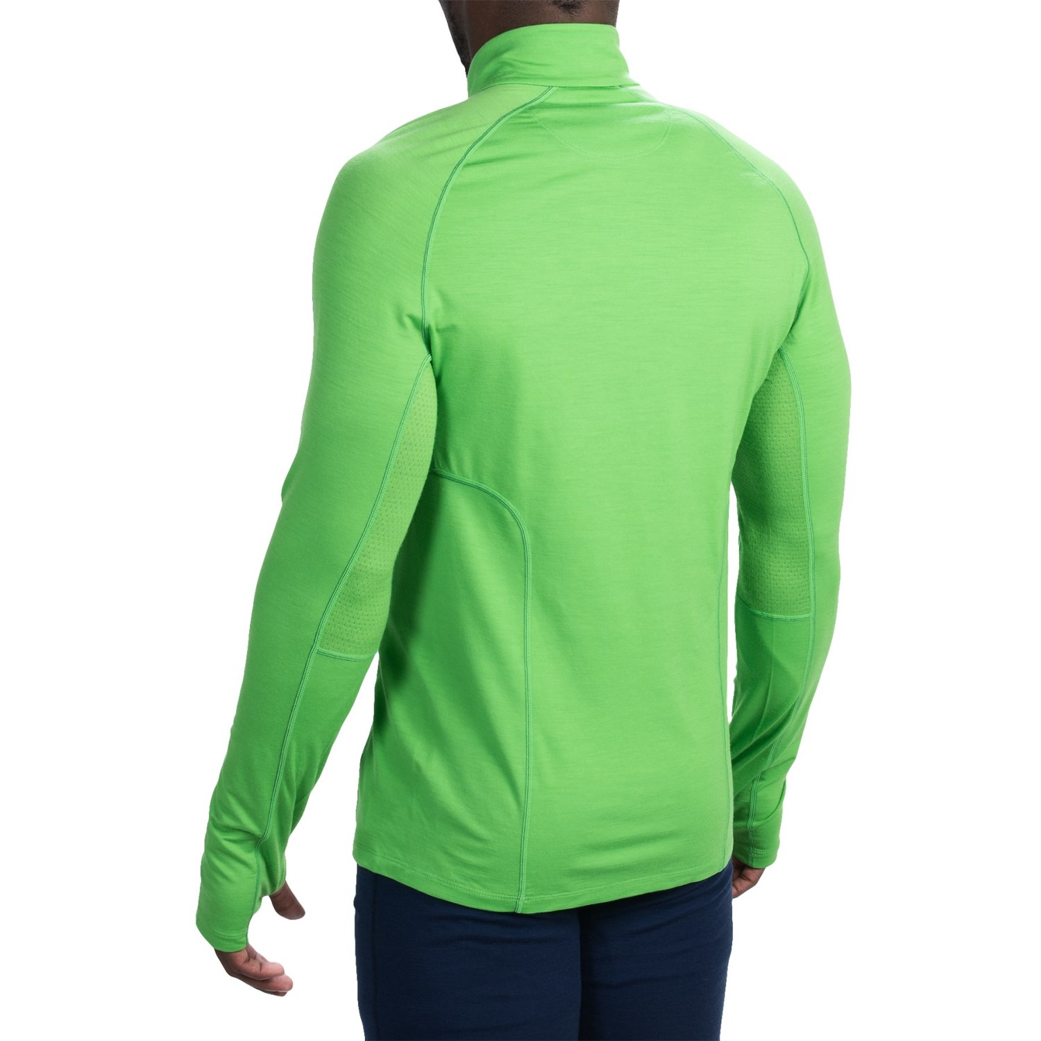 Icebreaker BodyFit 200 Zone Base Layer Top - UPF 40+, Merino Wool, Zip Neck, Long Sleeve (For Men)