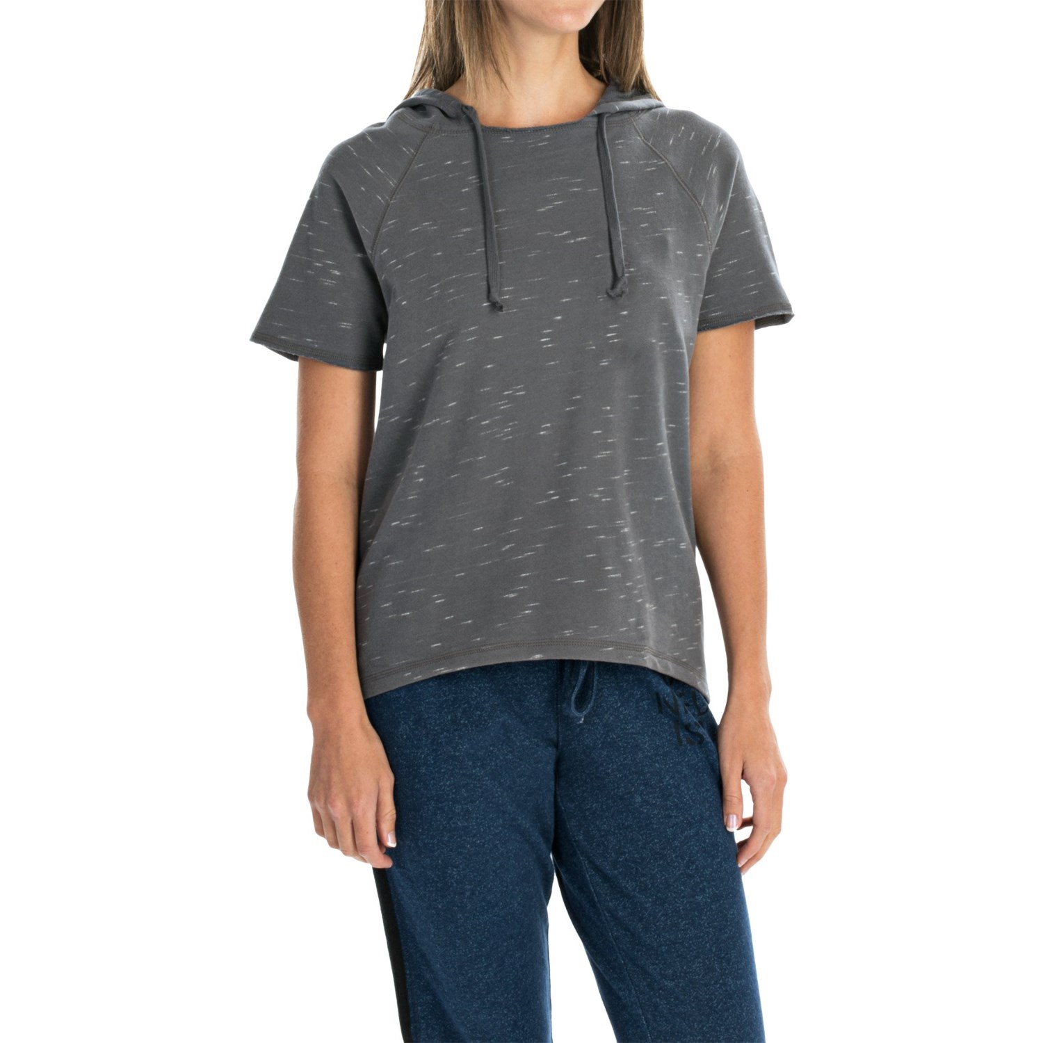 Life is good® Space-Dye Terry Hoodie - Short Sleeve (For Women)