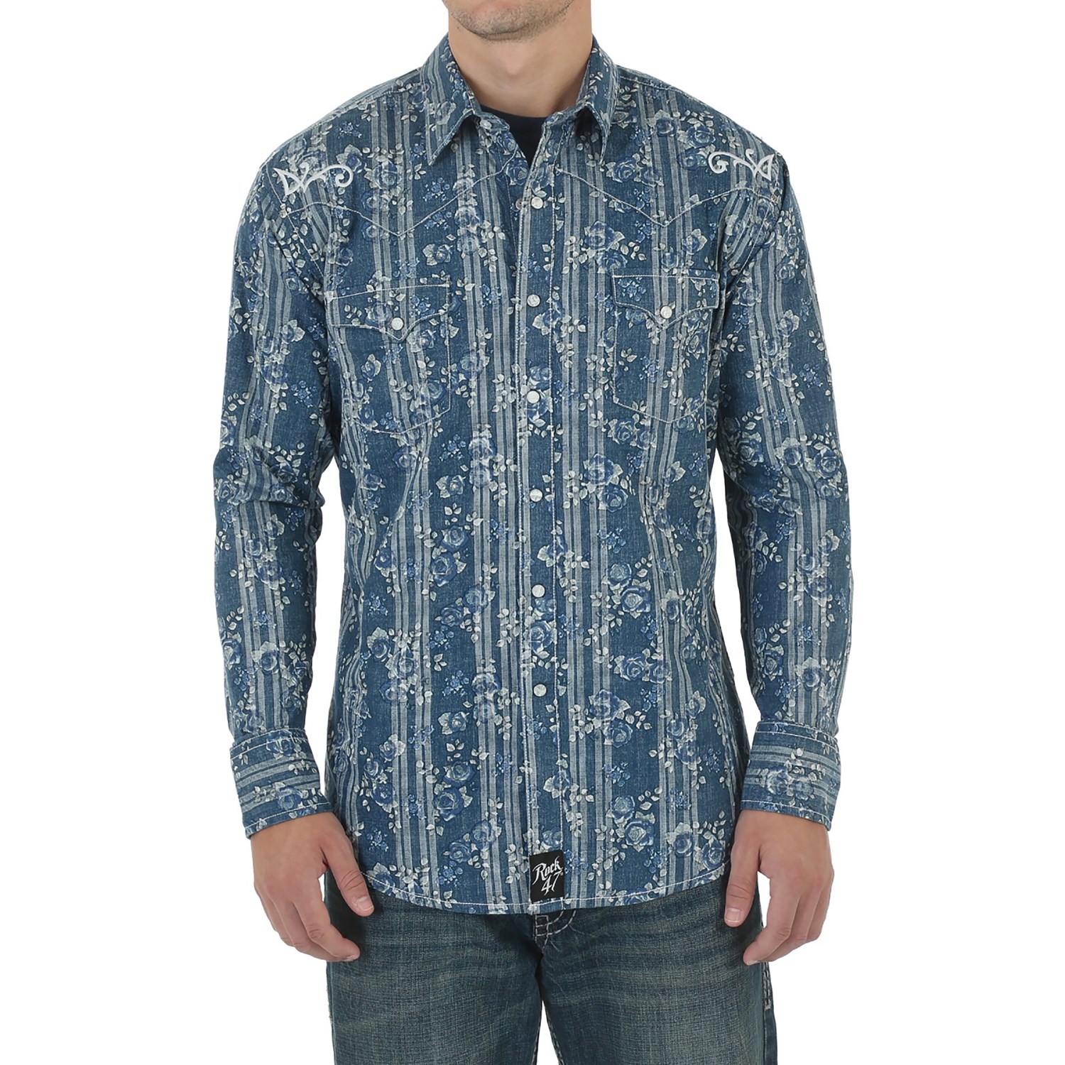 Wrangler Rock 47 Shirt - Snap Front, Long Sleeve (For Men)