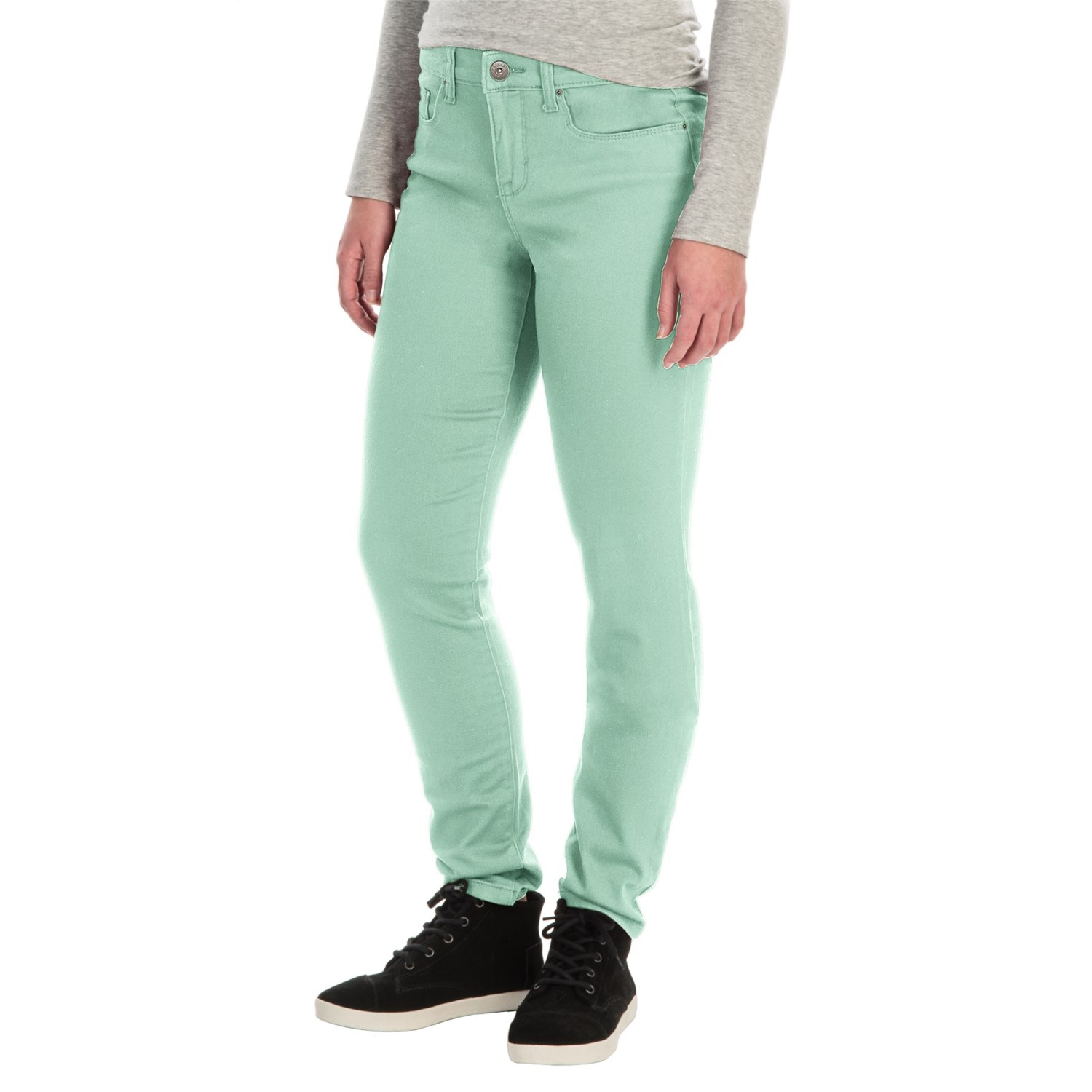 Tummy Control Skinny Jeans - Stretch Cotton (For Women)