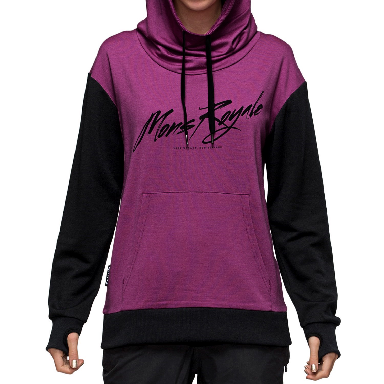 mons royale hoodie - merino wool (for women)