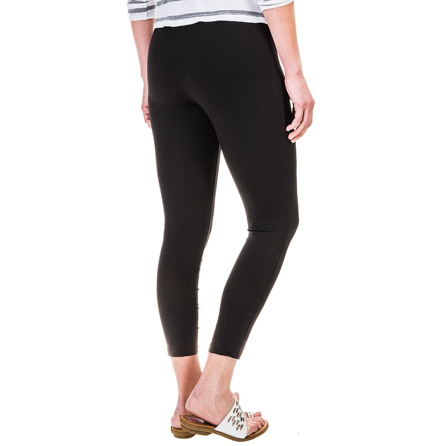 Workshop Republic Clothing Crop Leggings - Cotton-Modal (For Women)