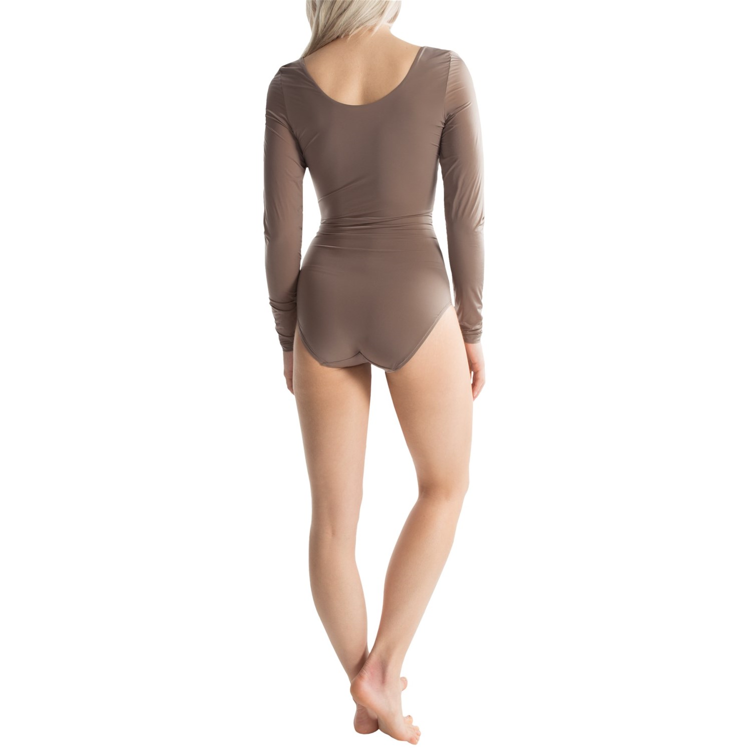 Yummie Tummie Eve Ballet-Back Shaping Bodysuit - Long Sleeve (For Women)