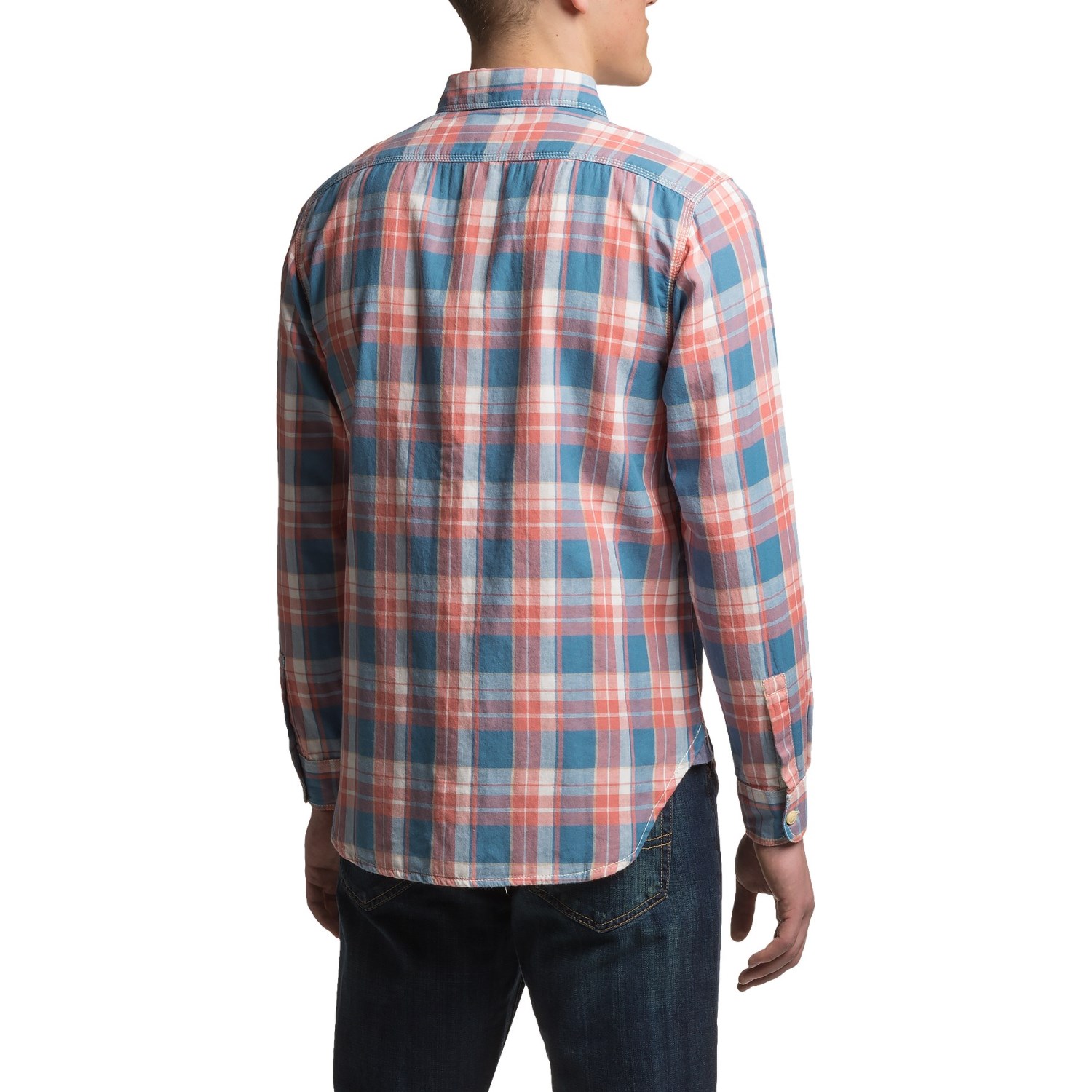 True Grit Santa Barbara Double Light Indigo Shirt- Long Sleeve (For Men)