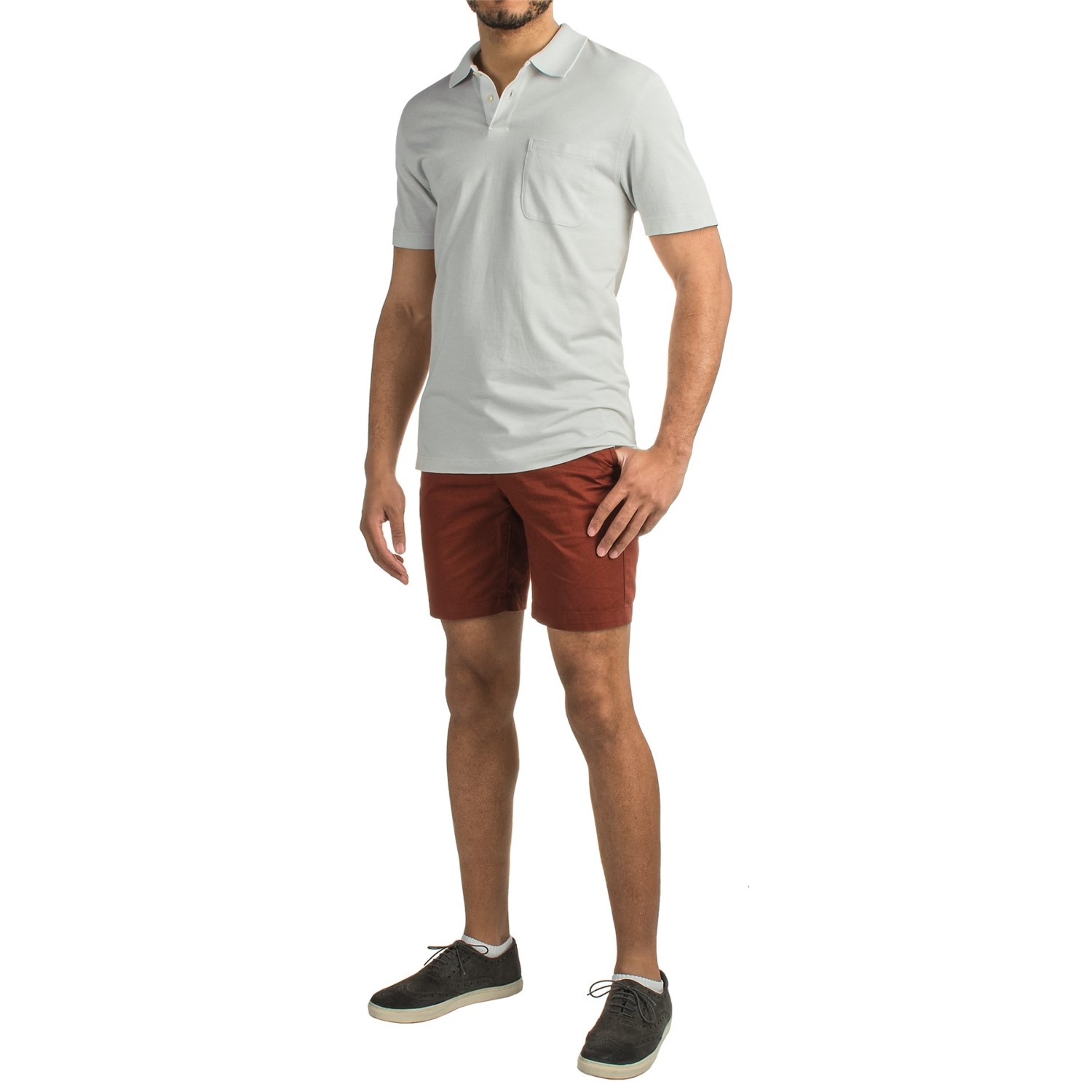 Four-Pocket Cotton Shorts (For Men)