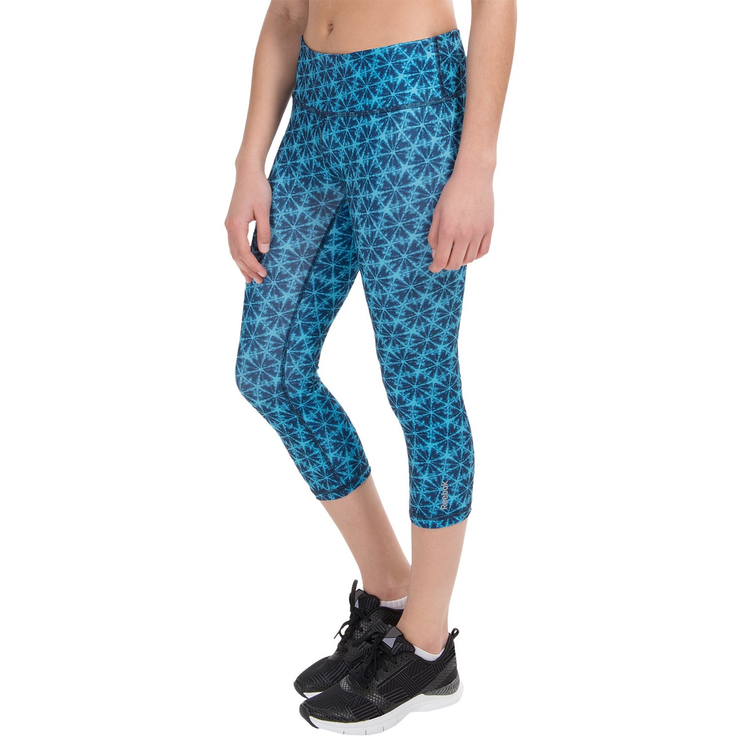 Reebok Shibori Printed Capris (For Women)