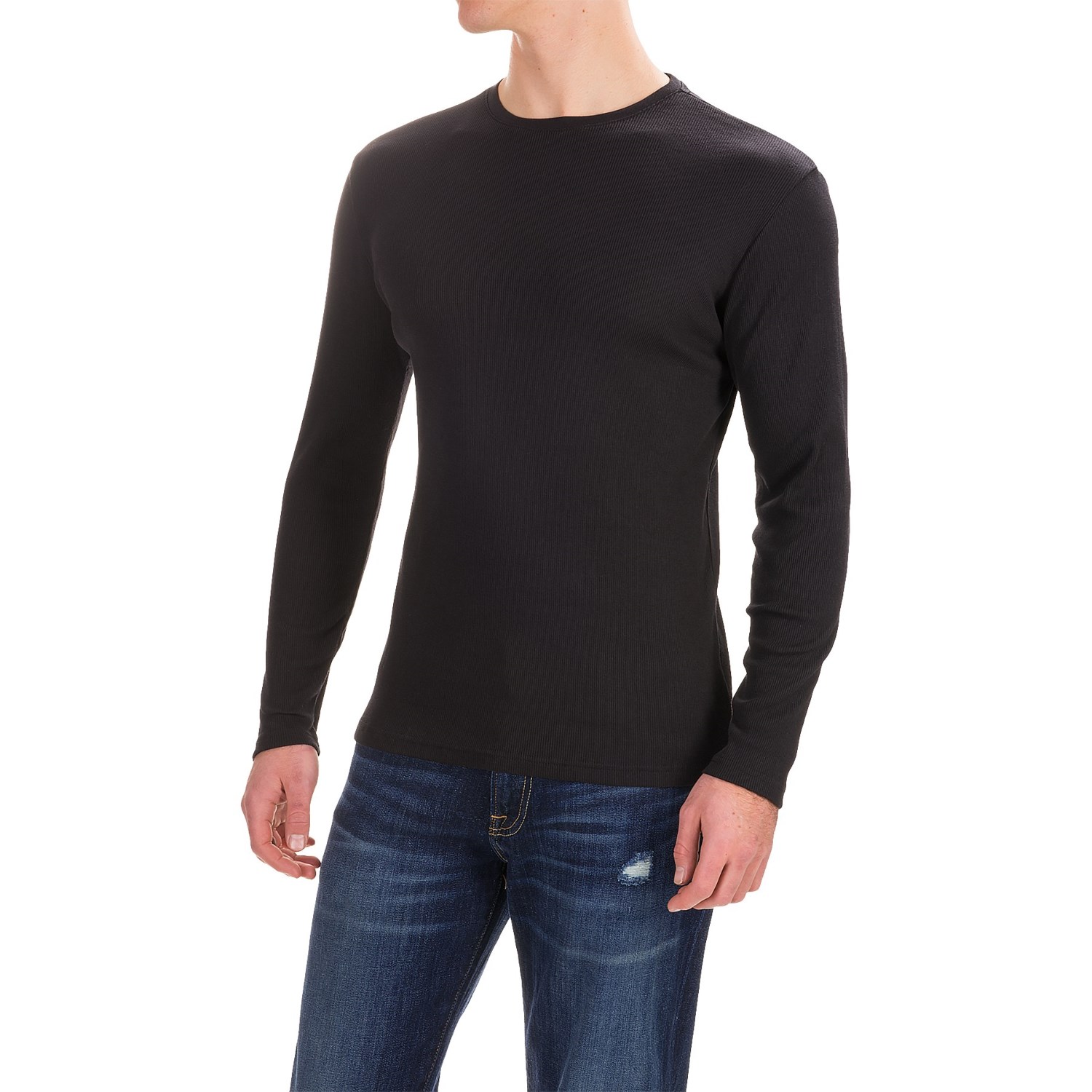 Rib-Knit Shirt - Long Sleeve (For Men)