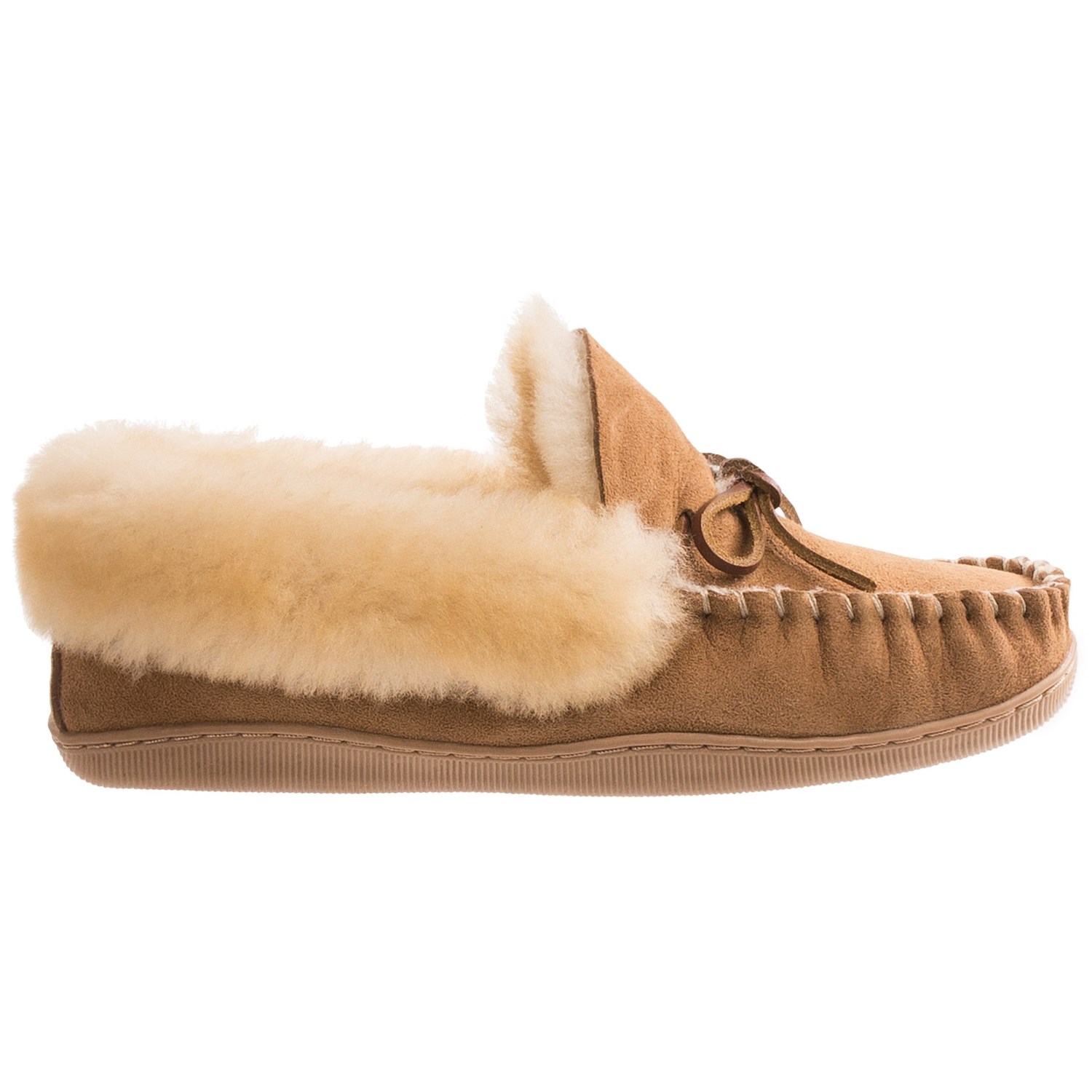 Clarks Double-Faced Shearling Moc Slippers (For Women)