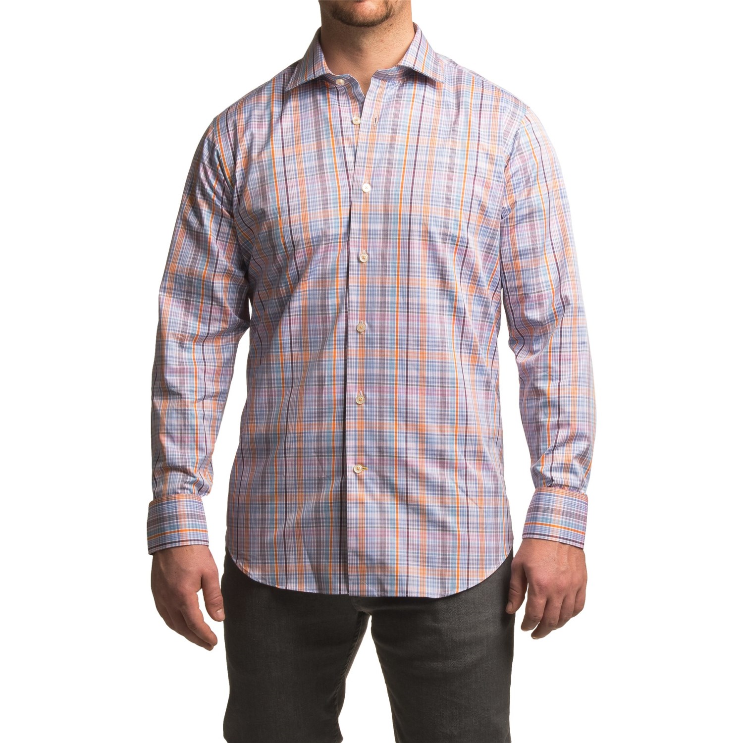 Robert Talbott Crespi IV Micro-Check Sport Shirt - Trim Fit, Long Sleeve (For Men)