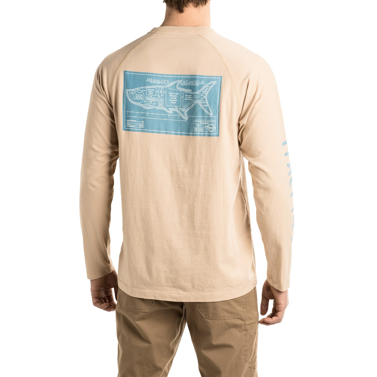 True Flies Tarpon Flow Chart Shirt - Long Sleeve (For Men)