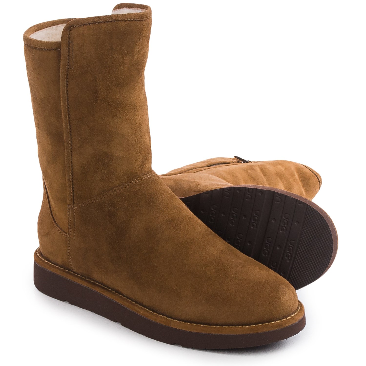 UGG® Australia Abree Short Boots - Suede, Merino Sheepskin (For Women)