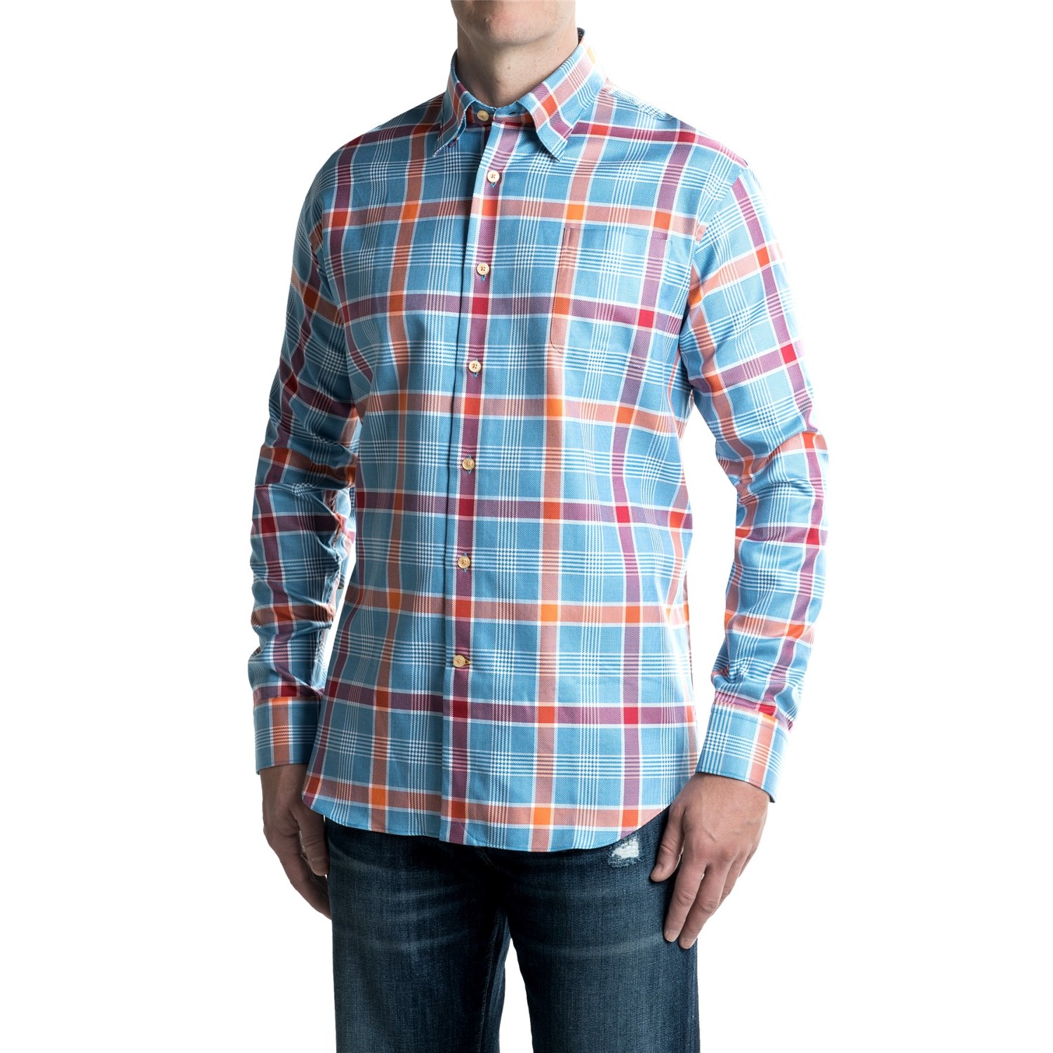 Robert Talbott Anderson One-Pocket Sport Shirt - Cotton, Long Sleeve (For Men)