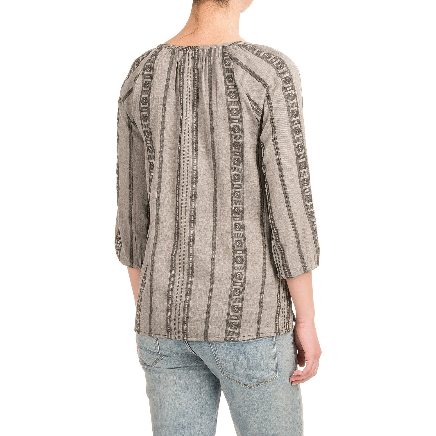 dylan Indio Pony Peasant Top - 3/4 Sleeve (For Women)