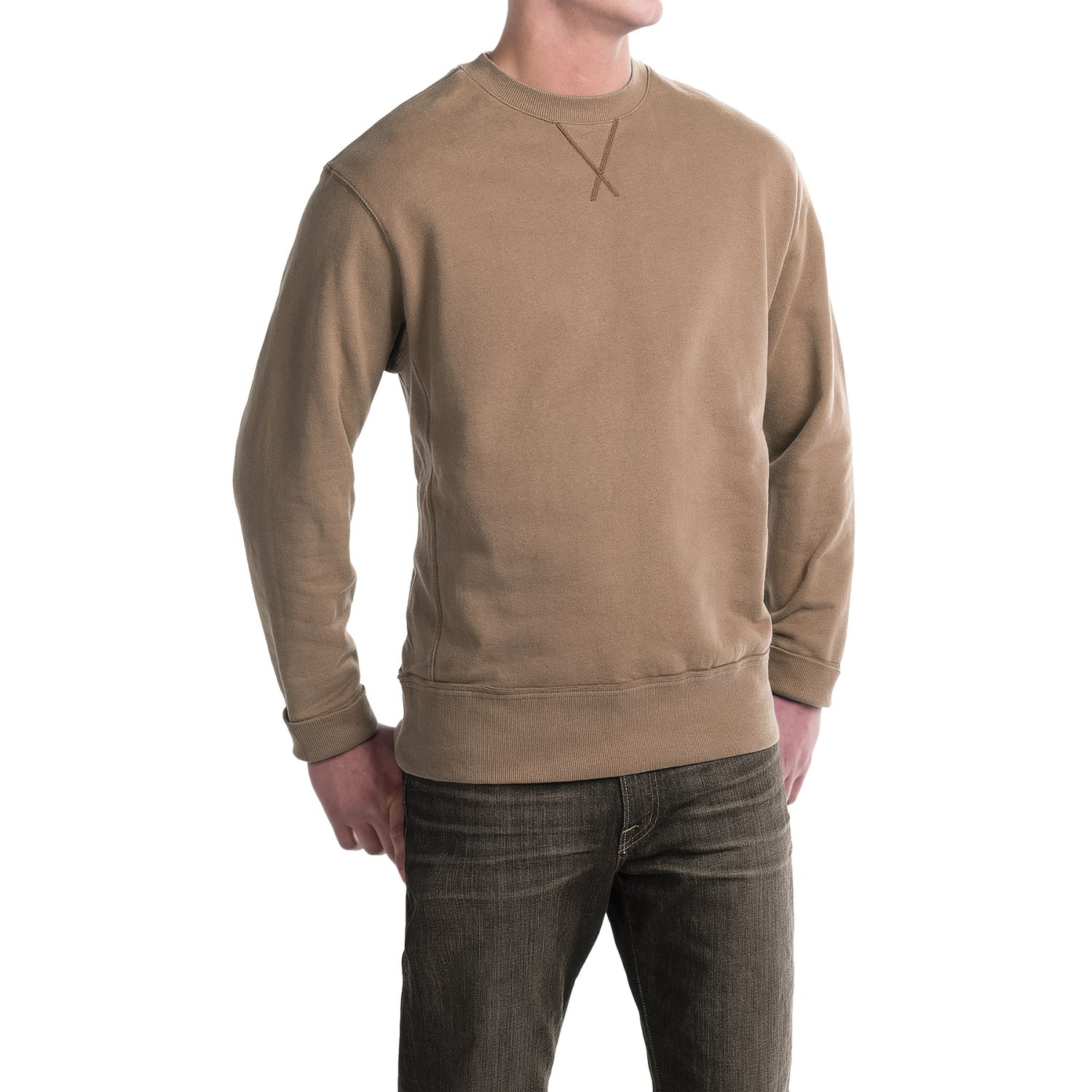 Crew Neck Sweatshirt - Cotton (For Men)