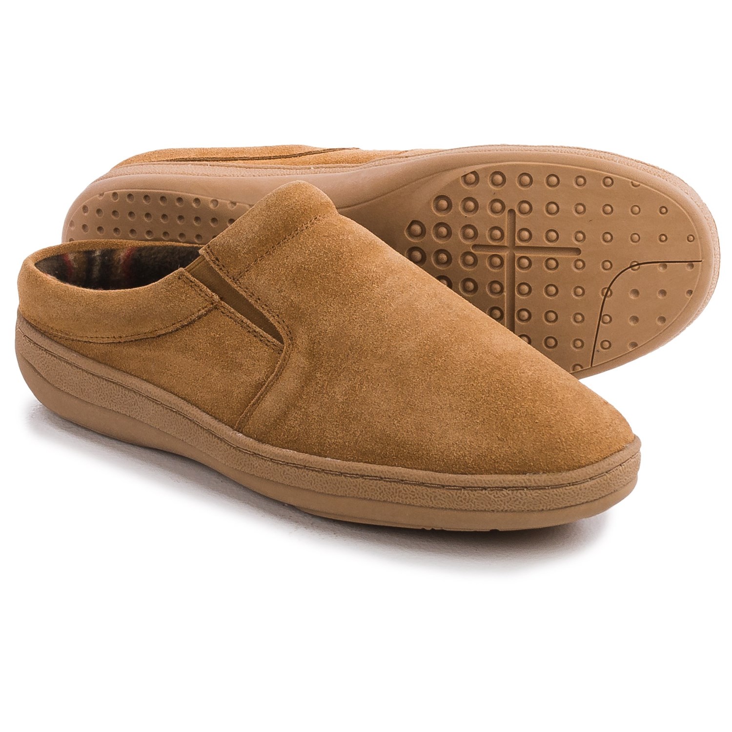 Clarks Fleece-Lined Suede Slippers (For Men)