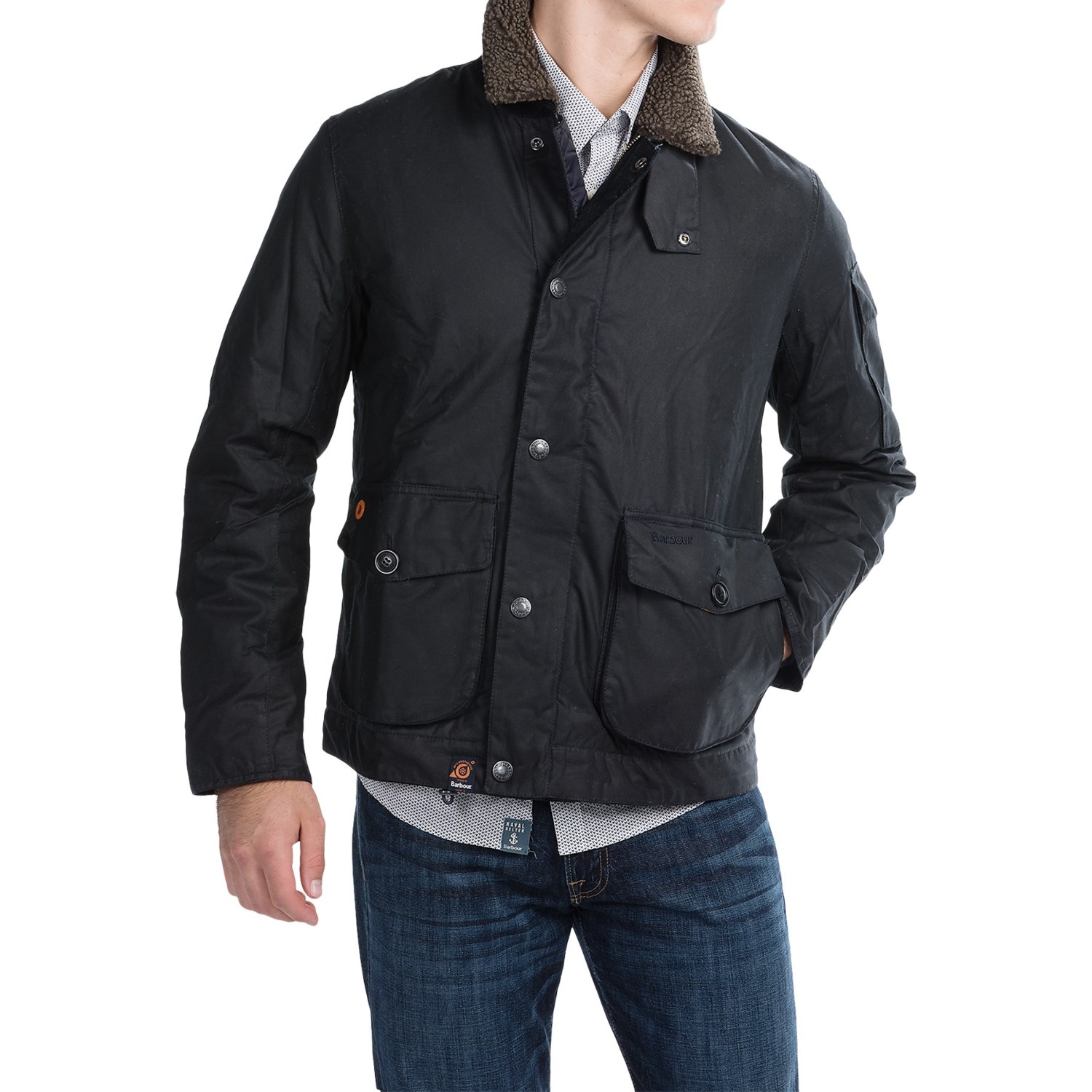 Barbour Column Waxed-Cotton Jacket - Insulated, Sylkoil (For Men)