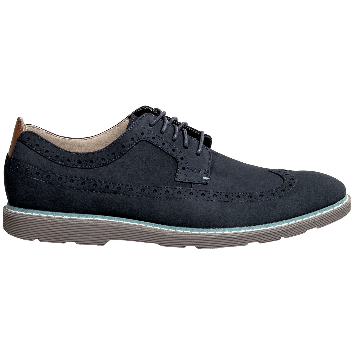 Clarks Gambeson Dress Wingtip Shoes - Nubuck (For Men)