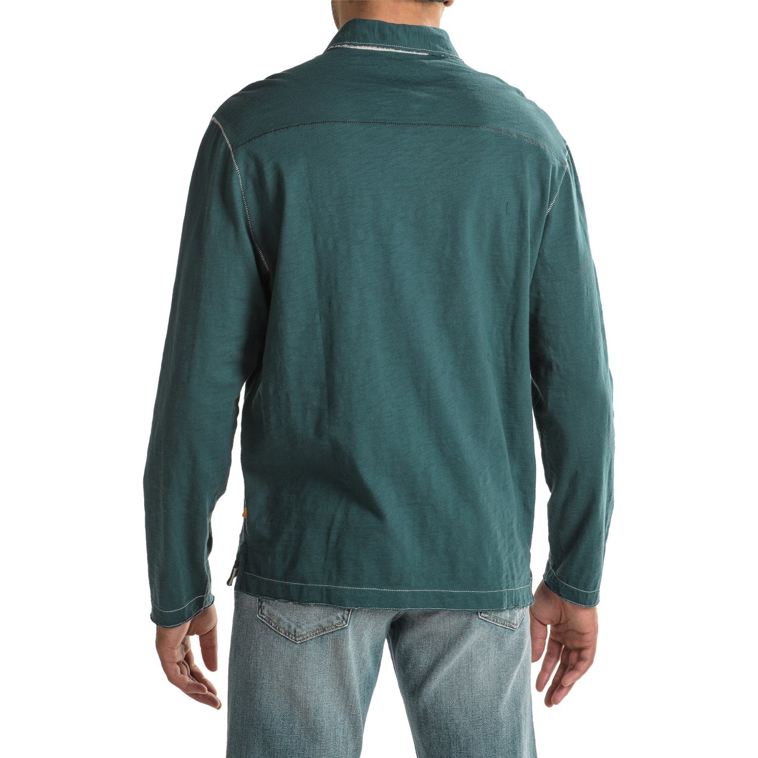 True Grit Slub Jersey Vintage Polo Shirt - Long Sleeve (For Men)