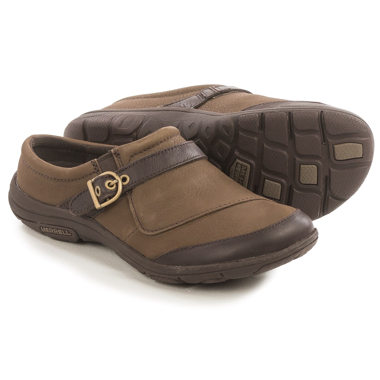 Merrell Dassie Buckle Leather Shoes (For Women)