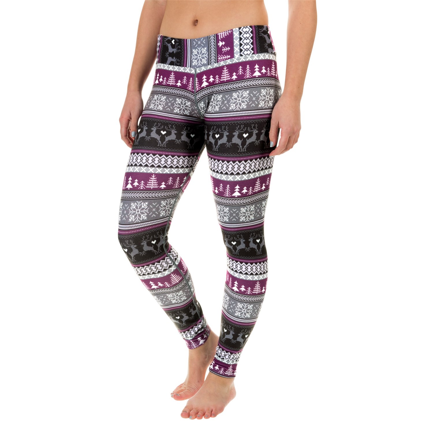 Hot Chillys MTF4000 Printed Leggings - Midweight (For Women)