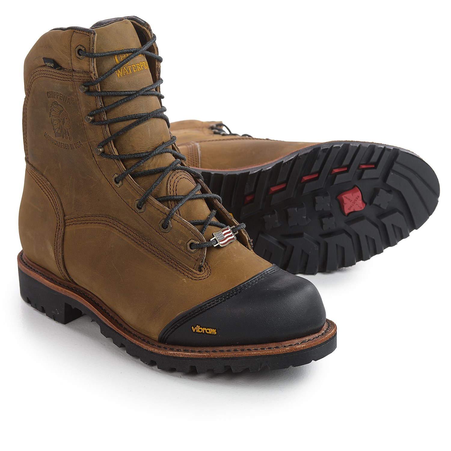 Chippewa Apache Work Boots - Waterproof, 8” (For Men)