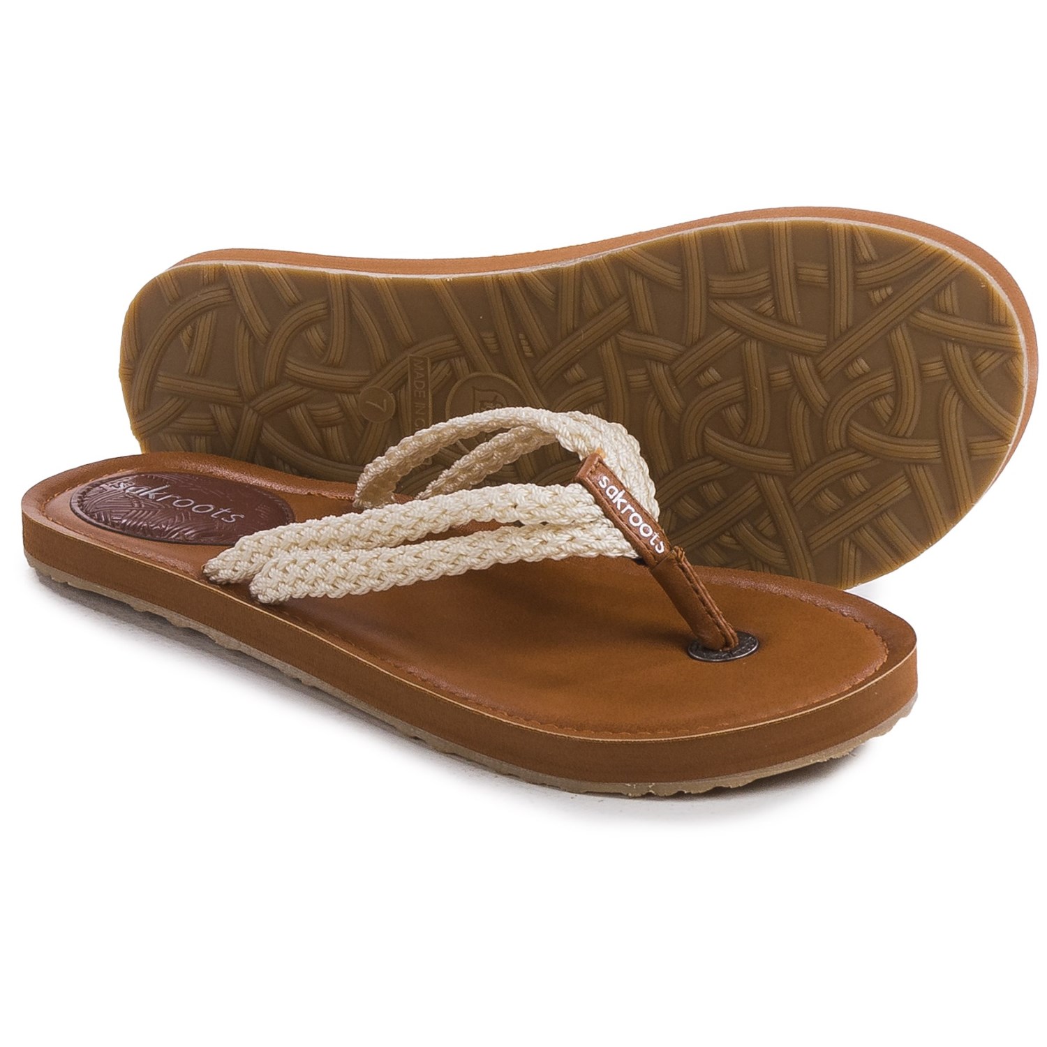 Sakroots Bethanny Flip-Flops (For Women)