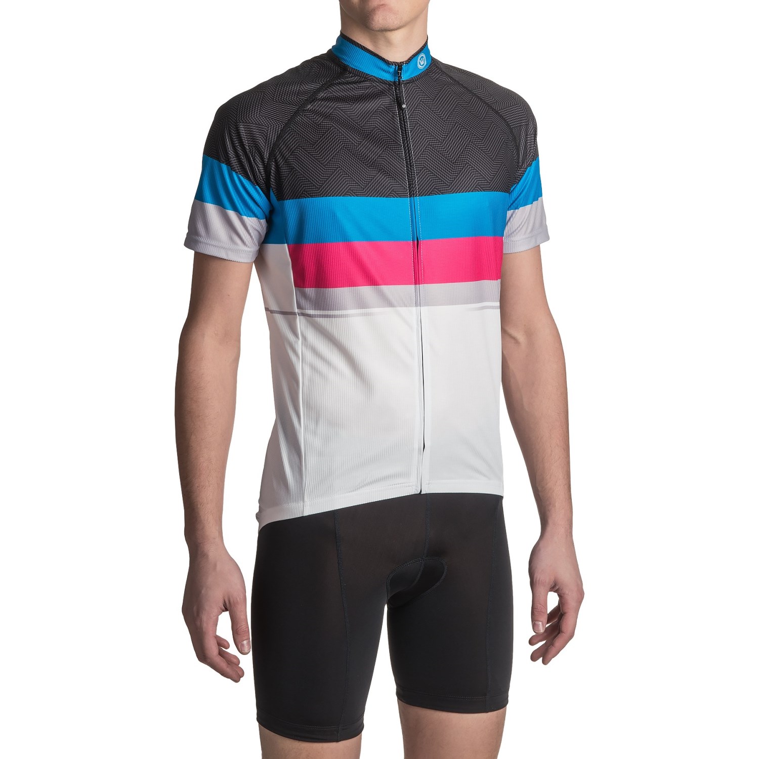 Canari Del Mar Cycling Jersey - UPF 30+, Full Zip, Short Sleeve (For Men)