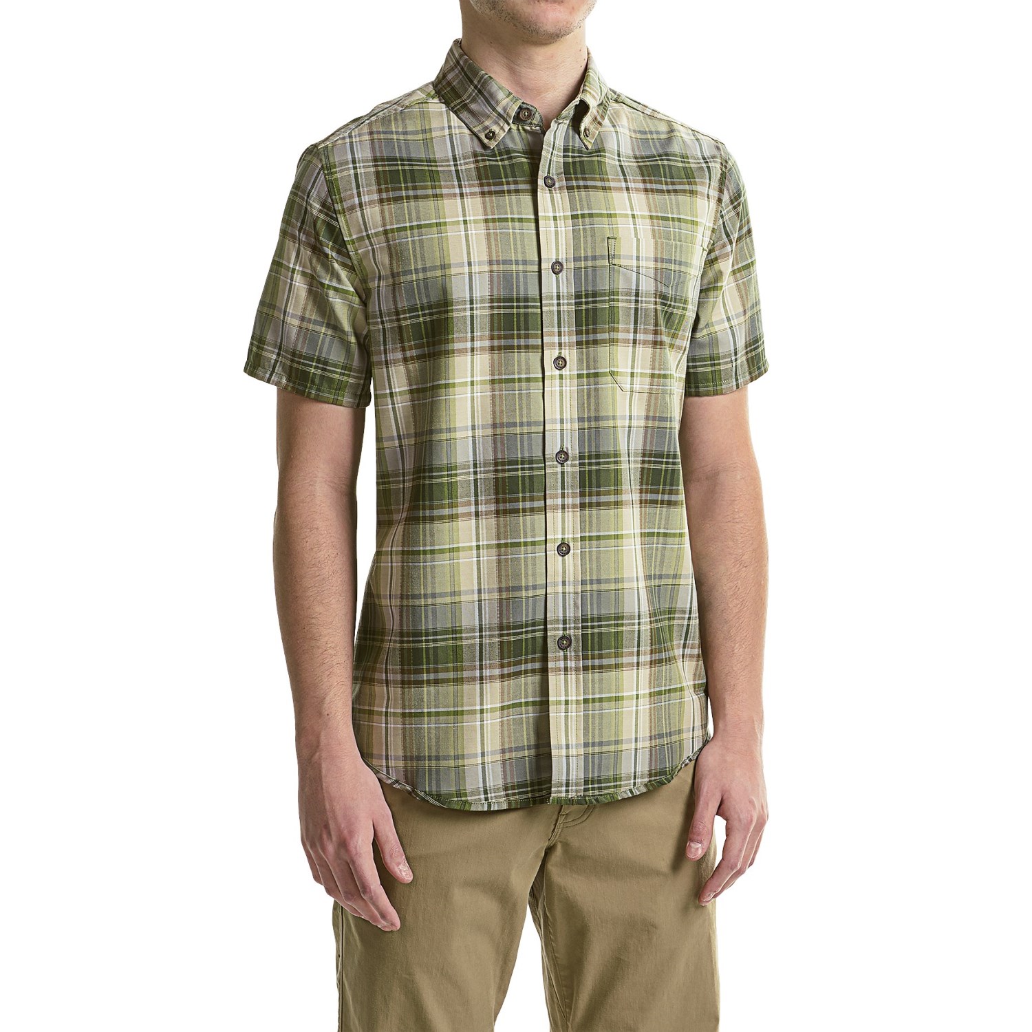 Royal Robbins Go Everywhere Oxford Plaid Shirt - UPF 50+, Short Sleeve (For Men)