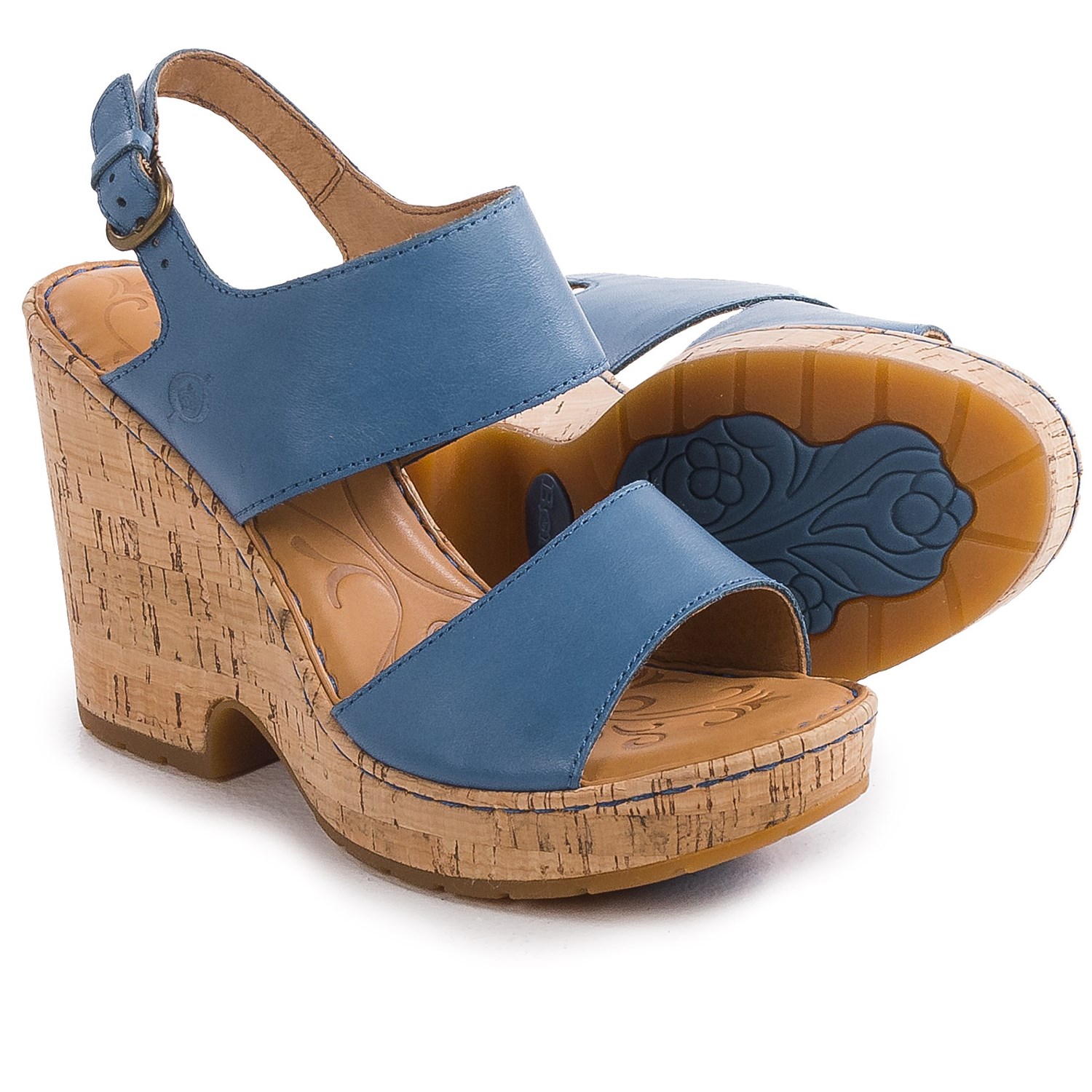 Born Annaleigh Wedge Sandals - Leather (For Women)