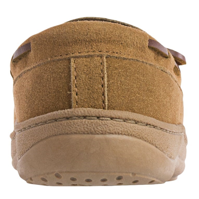 Clarks Plaid Suede Moccasins - Fleece Lined (For Men)