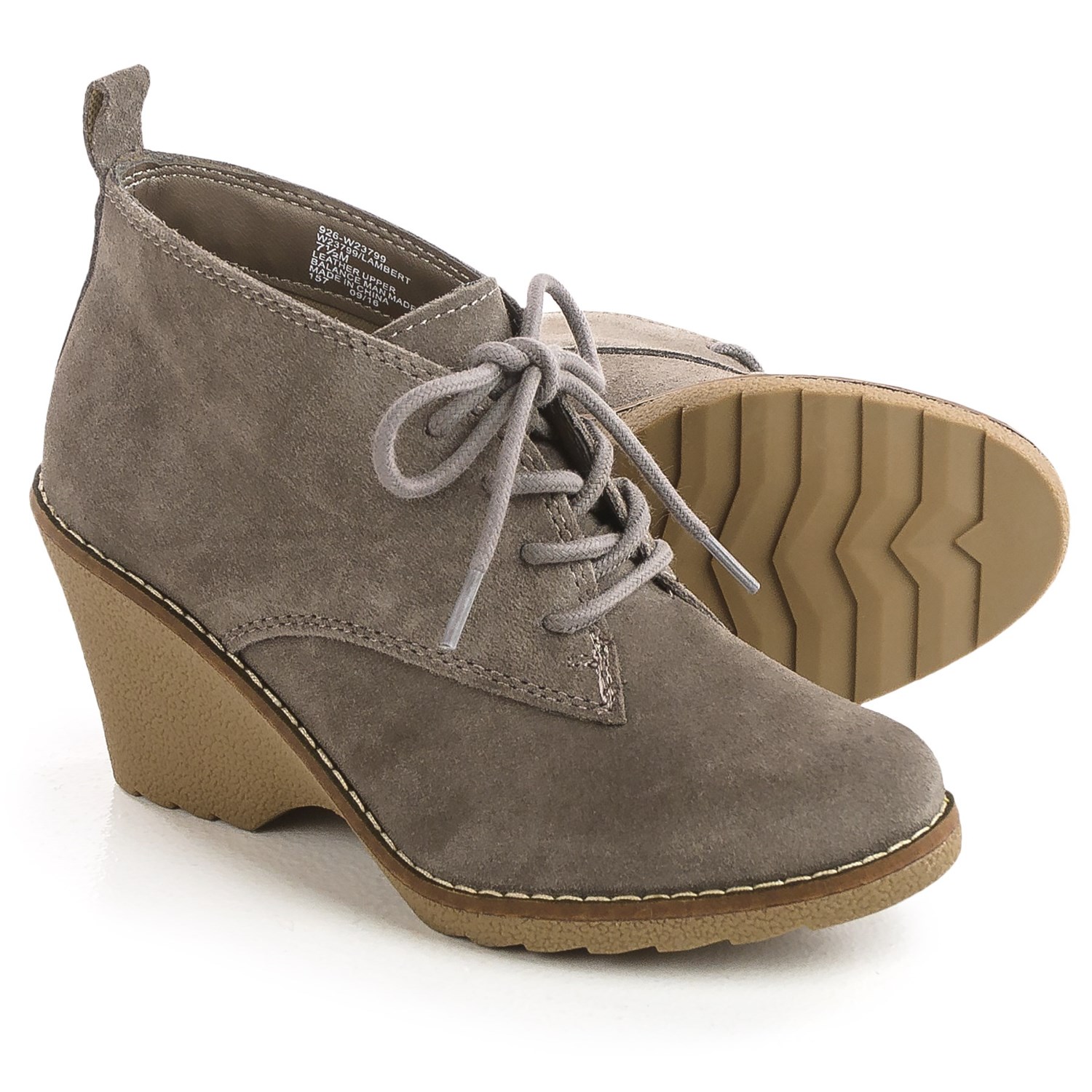 White Mountain Lambert Wedge Ankle Boots - Suede (For Women)