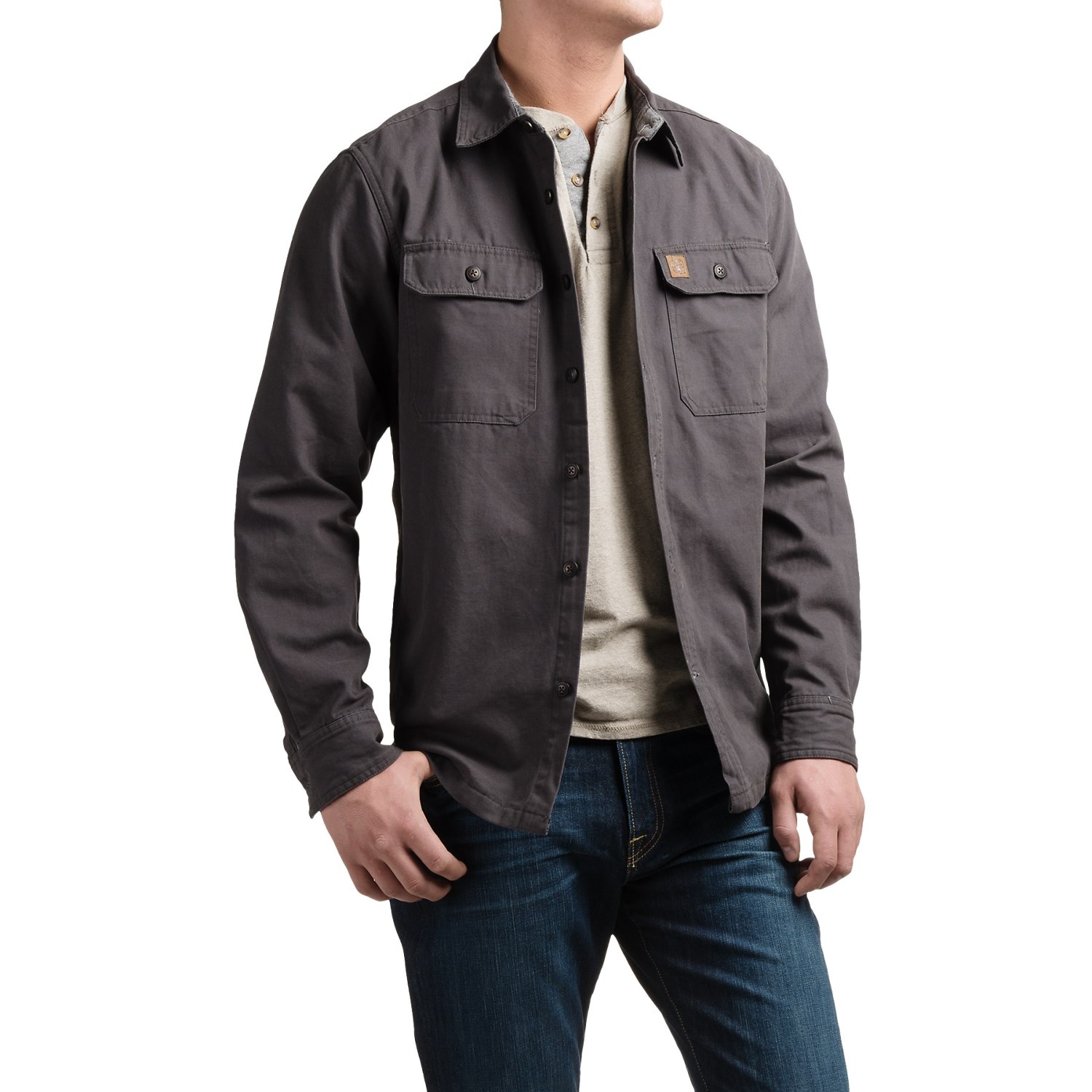 Coleman Canvas Shirt Jacket - Flannel Lined (For Men)