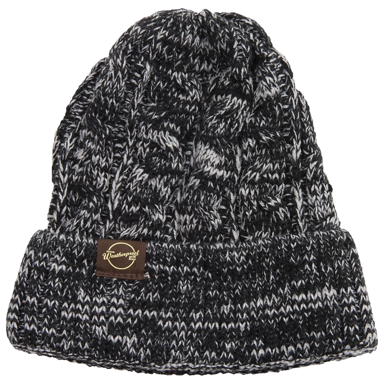 Weatherproof Chunky Cable Tweed Beanie (For Men and Women)