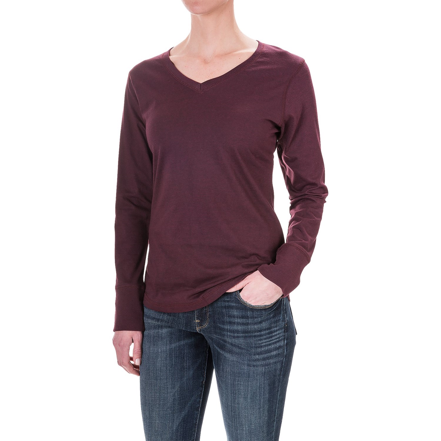 Canyon Guide Outfitters Anne Cross-Dyed Jersey Shirt - V-Neck, Long Sleeve (For Women)