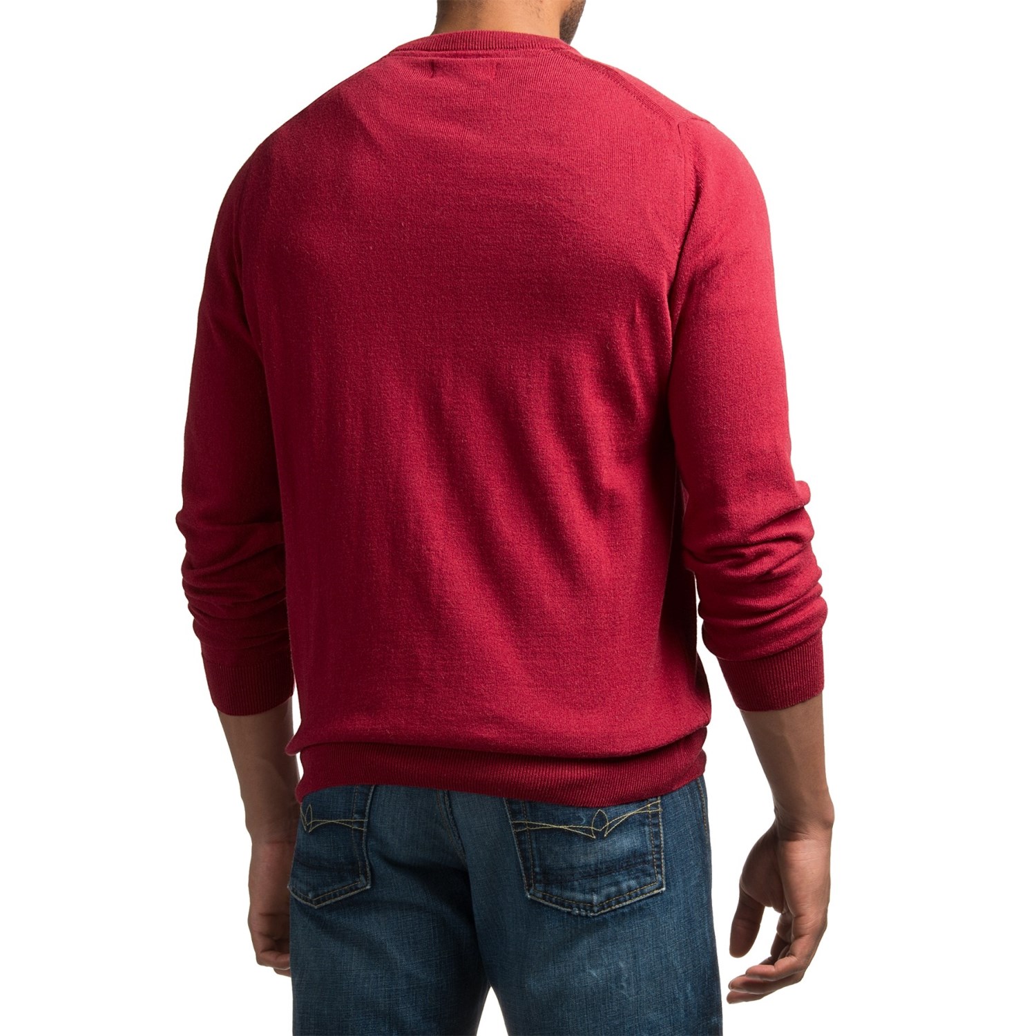 Barbour Cotton-Cashmere Sweater - V-Neck (For Men)