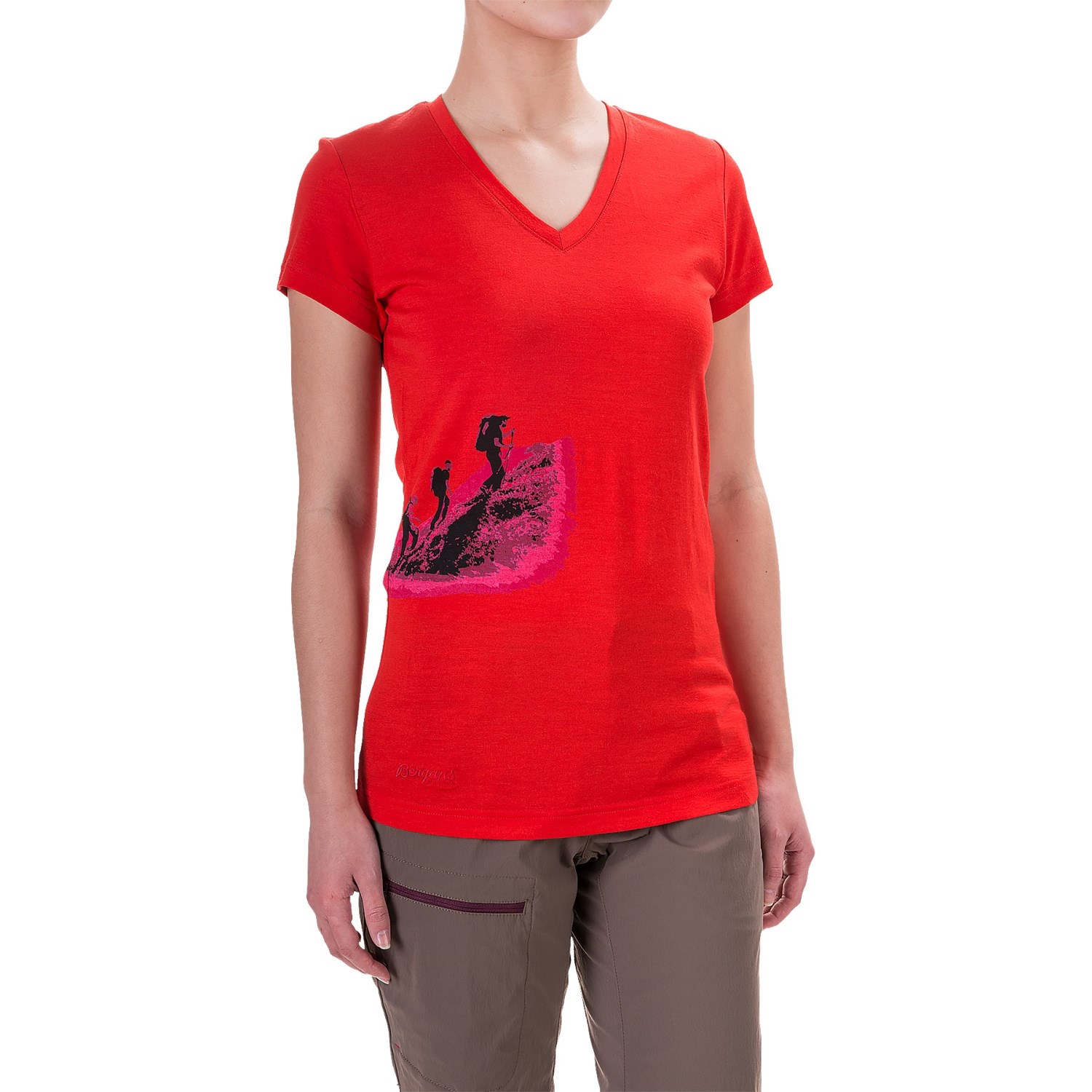 Bergans of Norway Tur Merino Wool T-Shirt - UPF 30+, V-Neck, Short Sleeve (For Women)