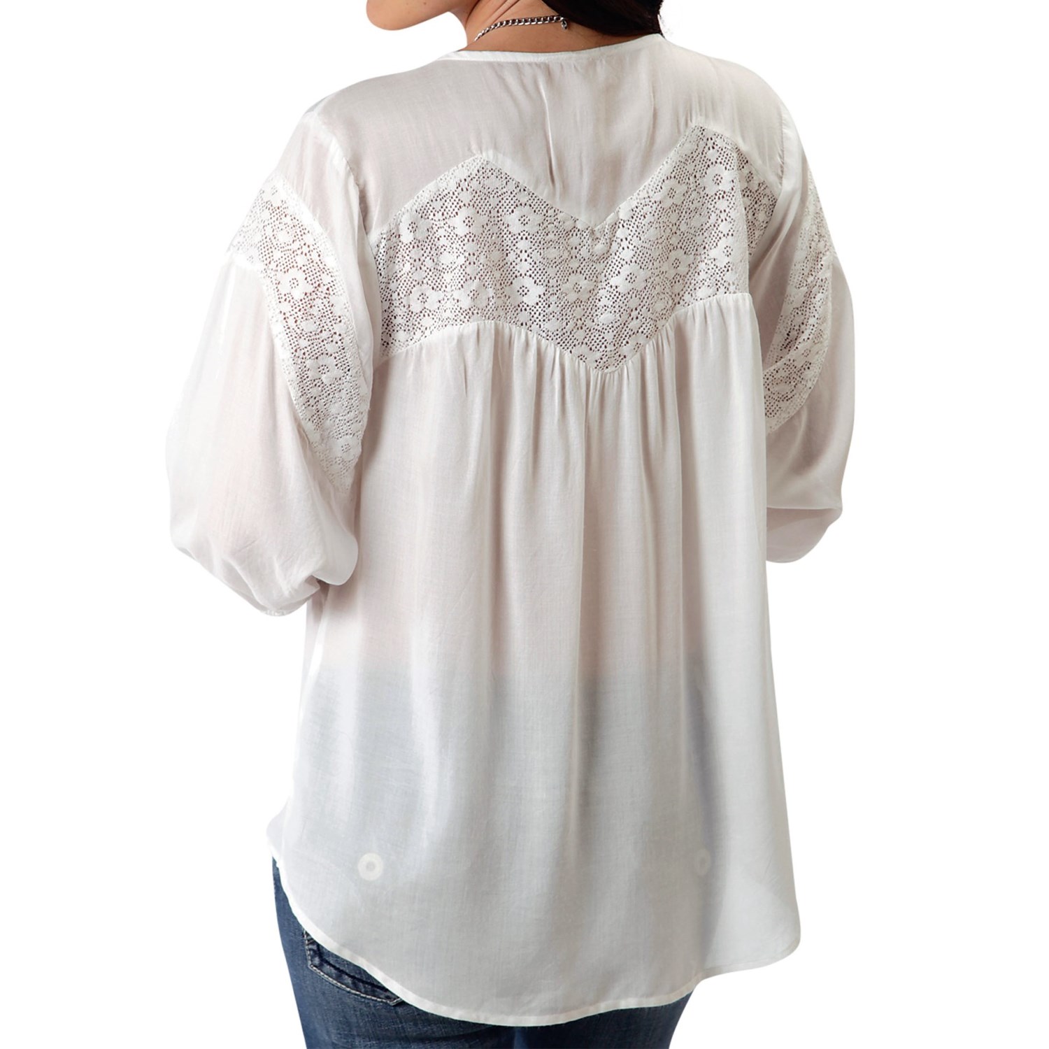 Roper Simply Lovely Peasant Top - 3/4 Sleeve (For Women)