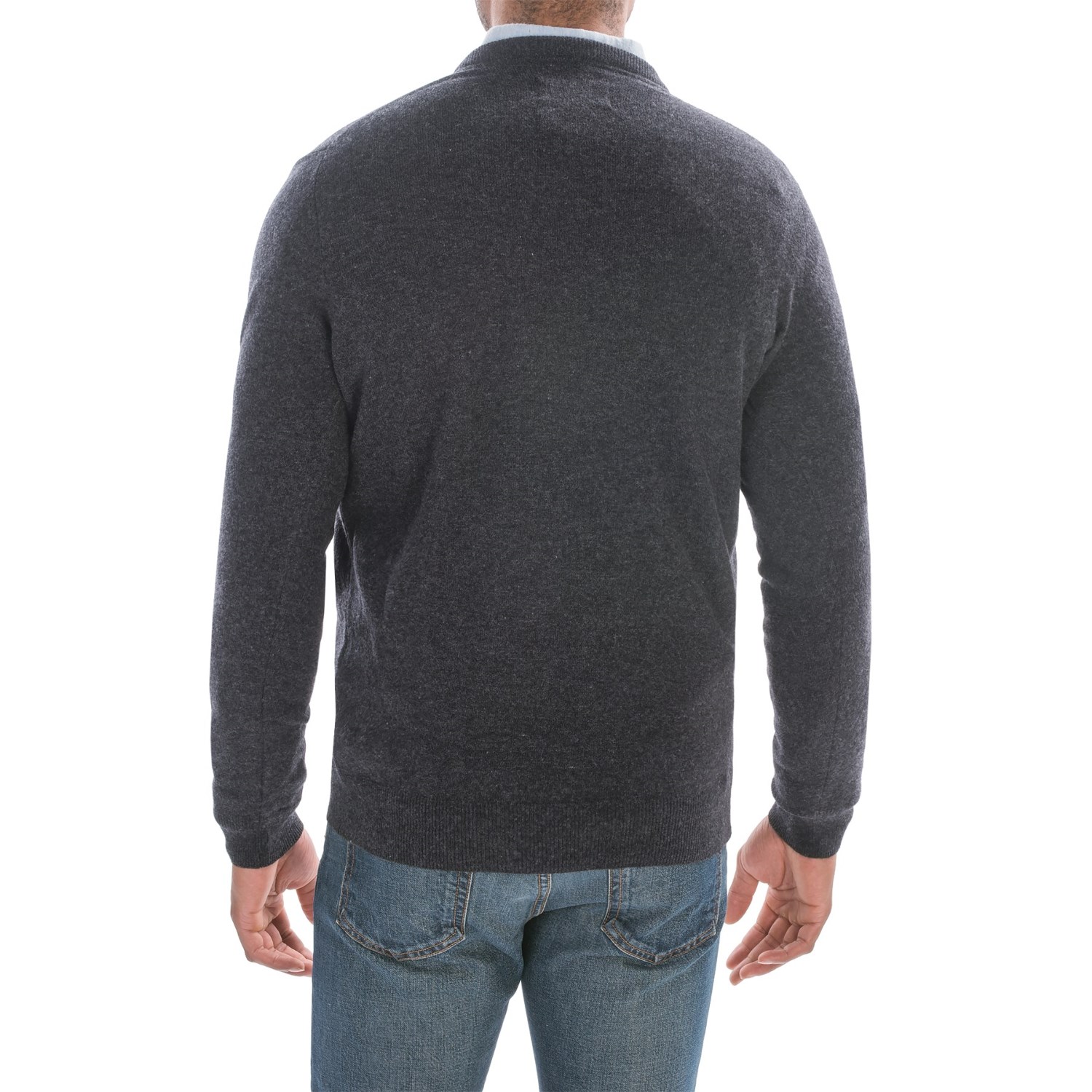 Barbour Essential Lambswool Sweater - V-Neck (For Men)