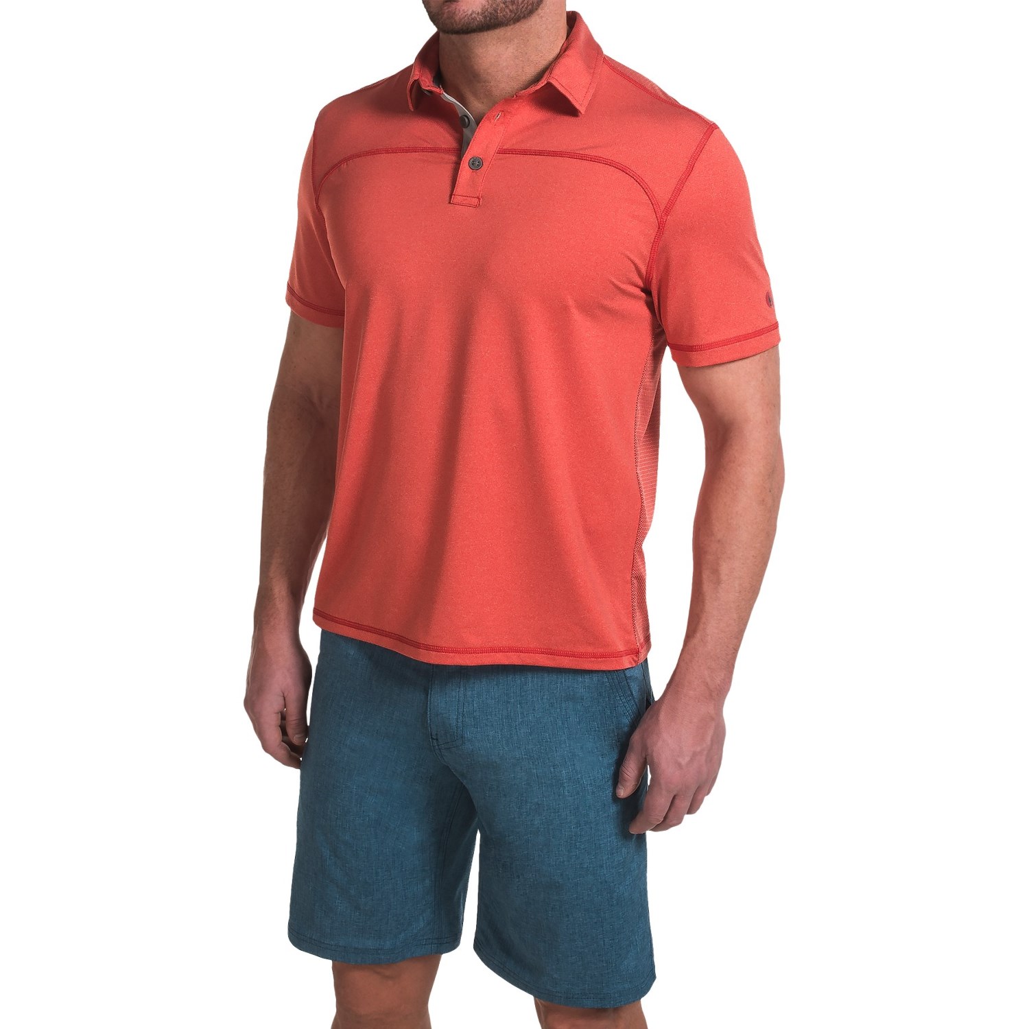 G.H. Bass & Co. Textured Two-Tone Polo Shirt - Short Sleeve (For Men)