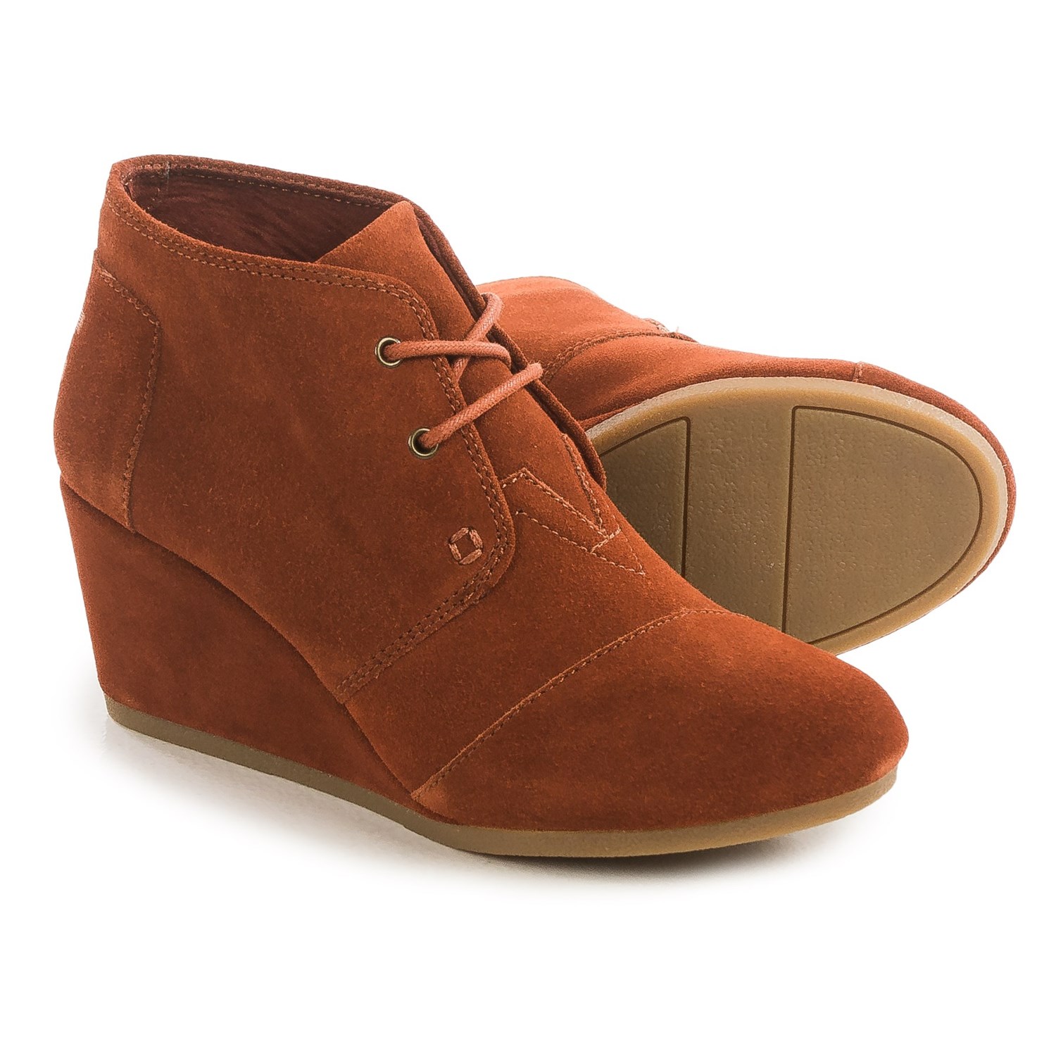 TOMS Desert Wedge Ankle Boots (For Women)