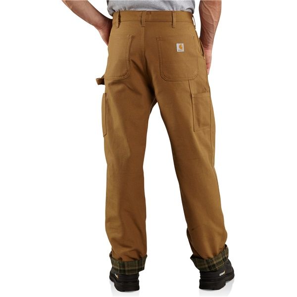 Carhartt Firm Duck Double-Front Dungaree Pants - Flannel Lined, Factory Seconds (For Men)