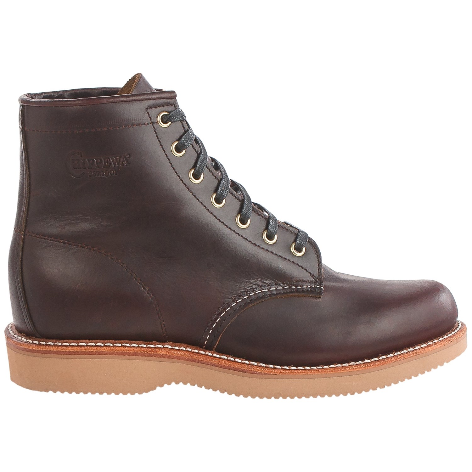 Chippewa Plain-Toe Lace-Up Boots - Leather, 6” (For Women)